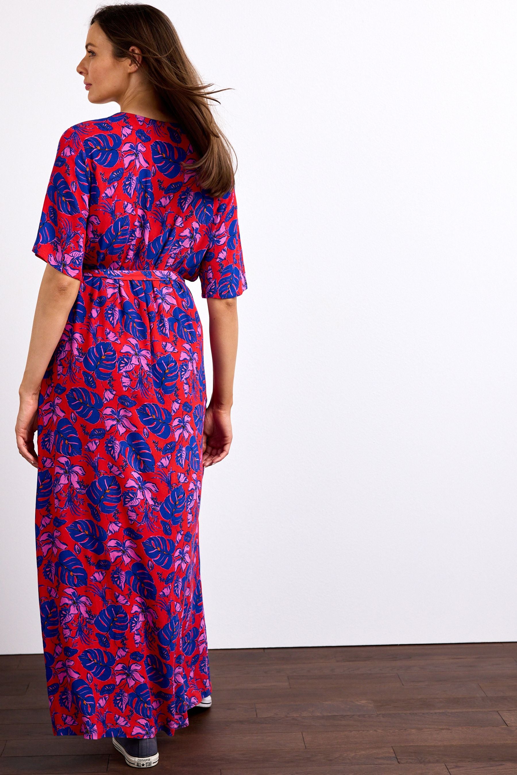 Floral Print Maternity Nursing Dress