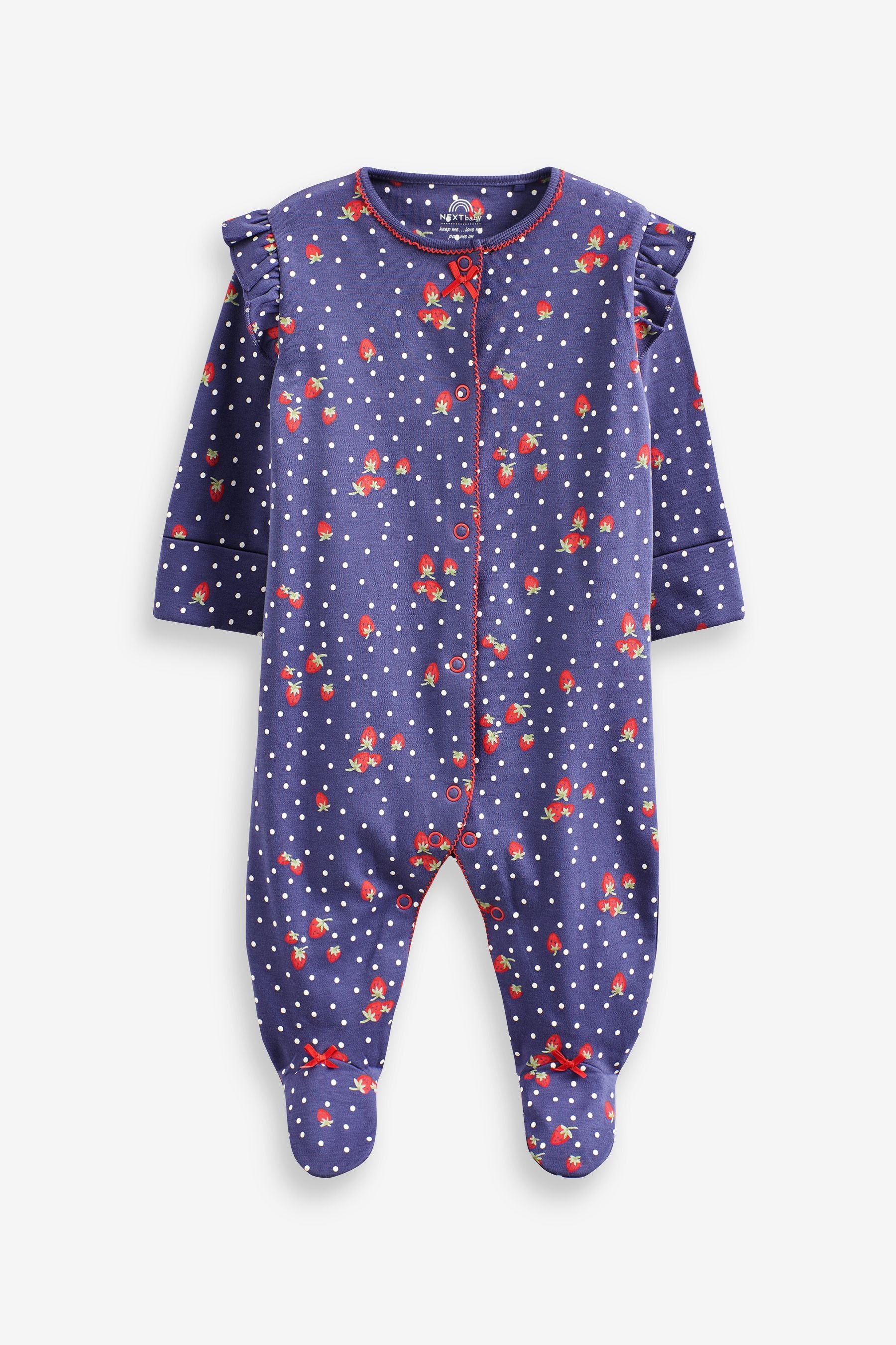 Red/Blue Baby Sleepsuit 4 Pack (0-2yrs)