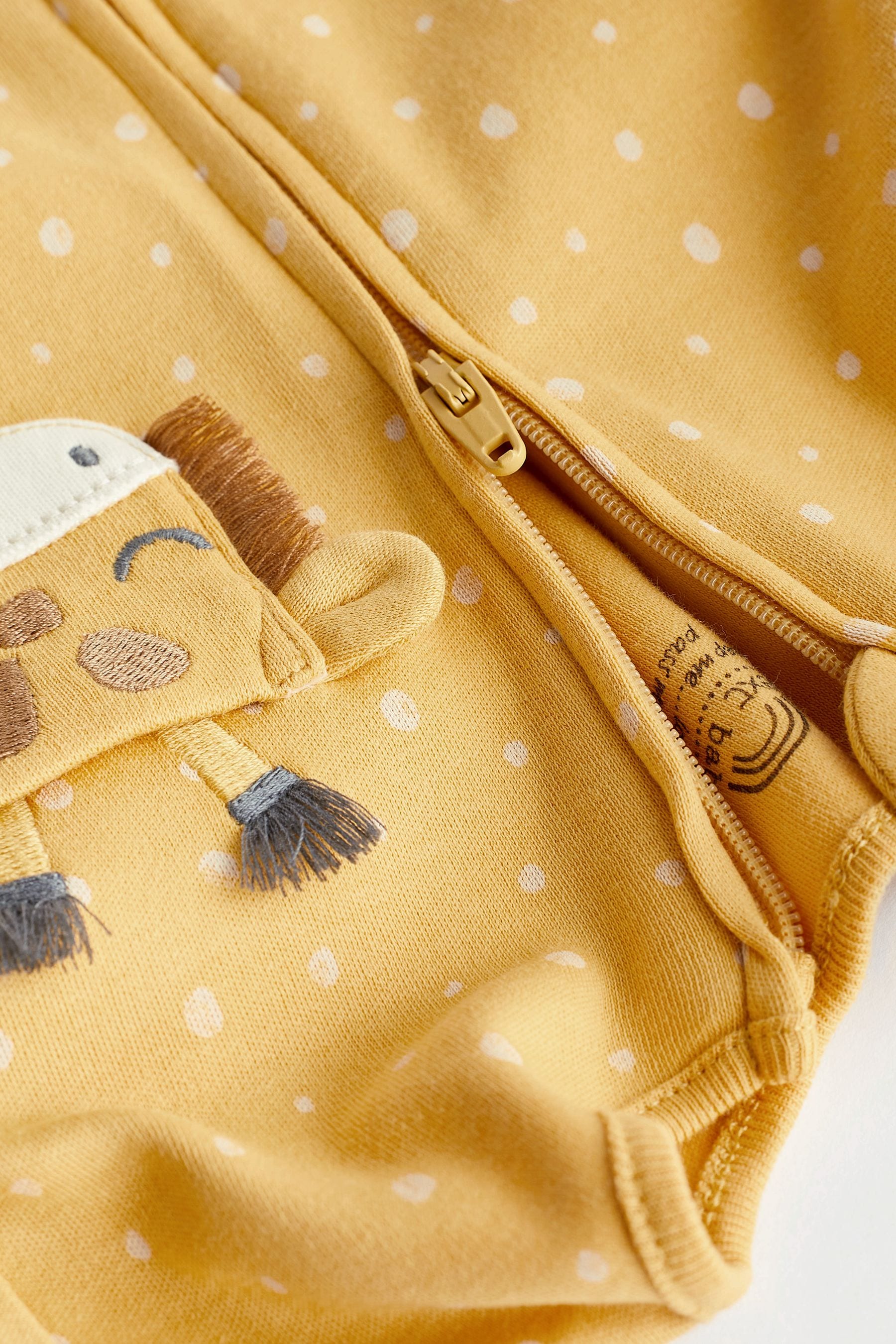 Ochre Yellow 3 Pack Baby Footless Sleepsuits (0-3yrs)