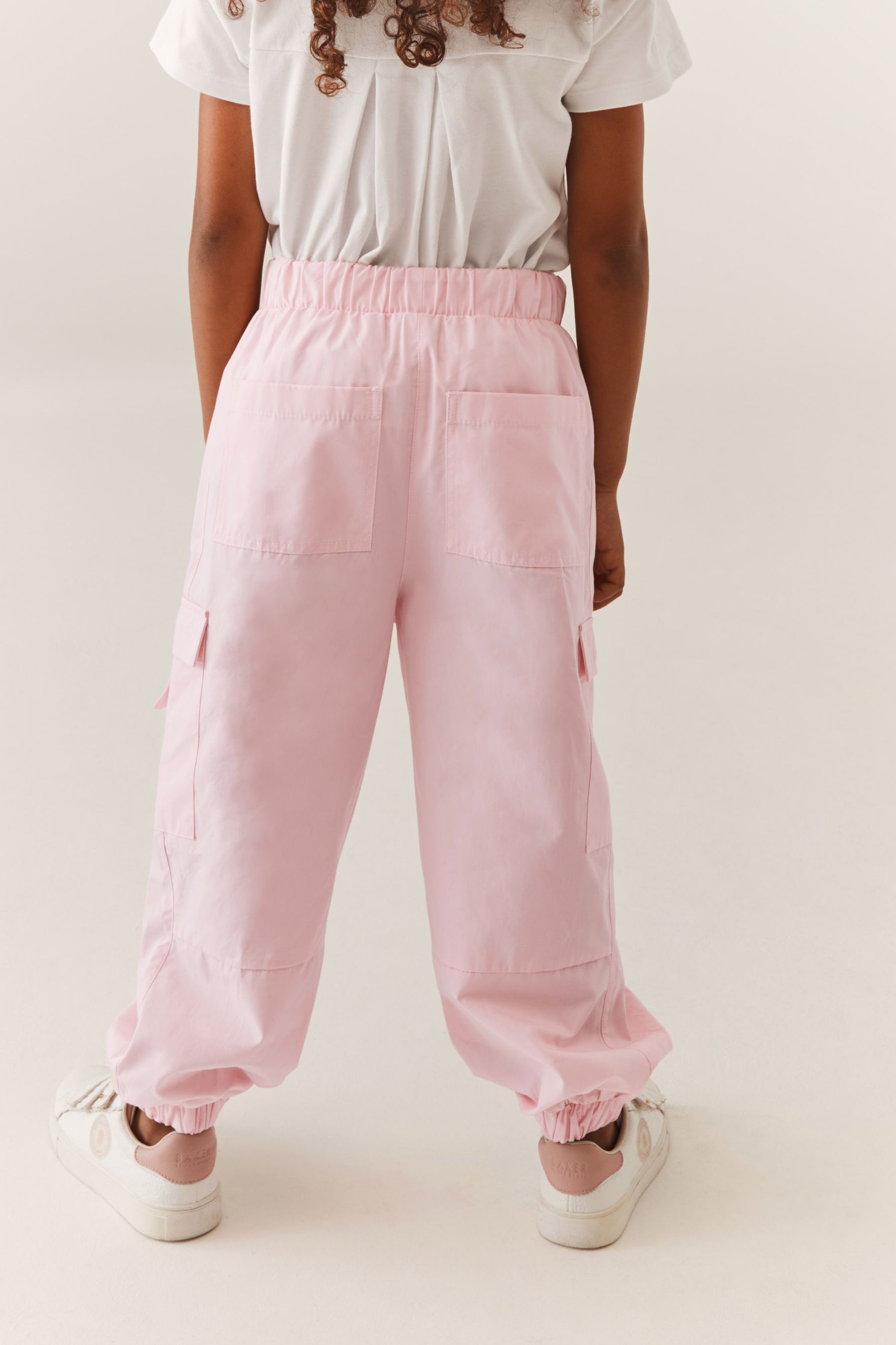 Pink Baker by Ted Baker Pink Parachute Cargo Trousers