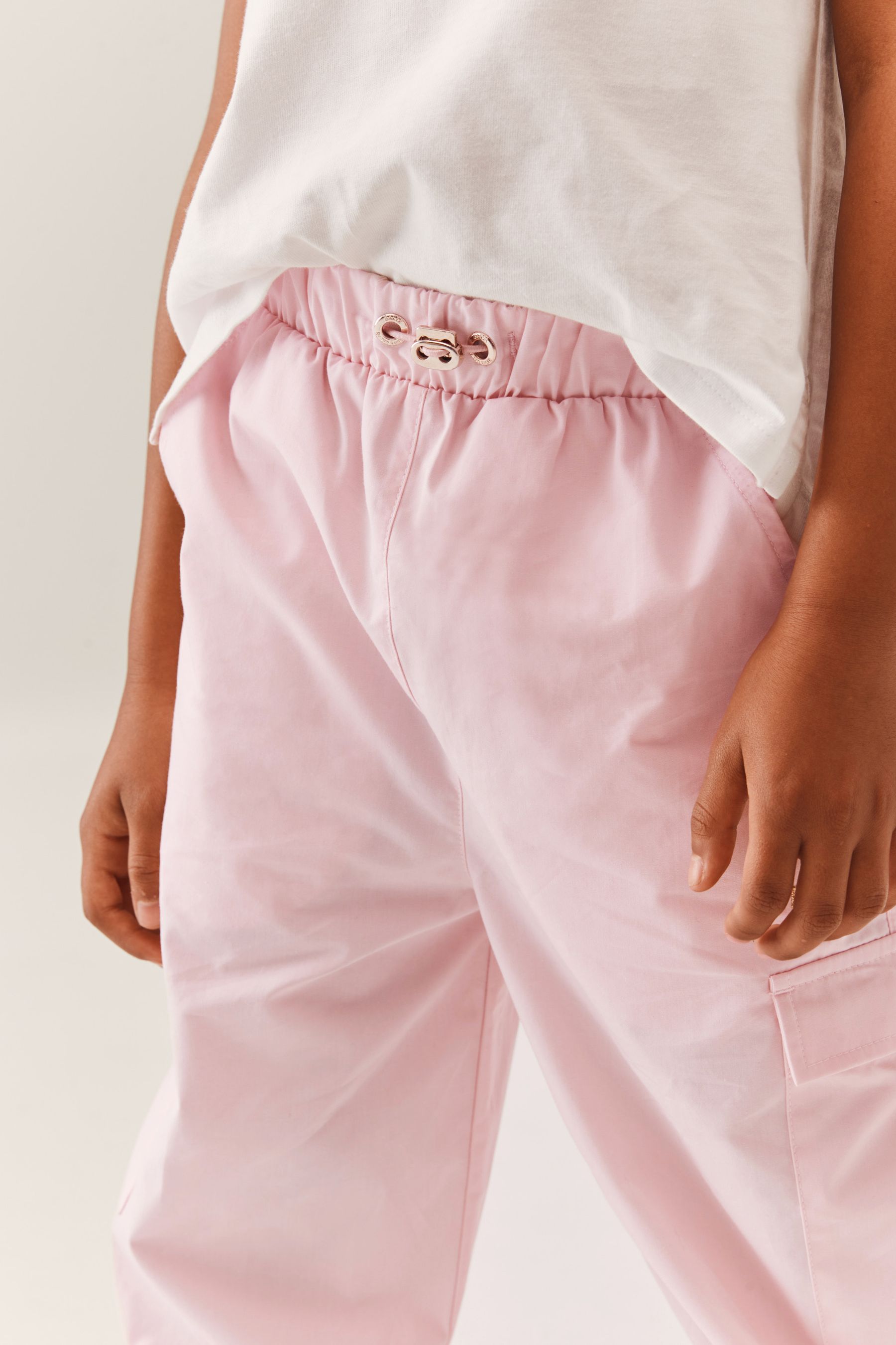 Pink Baker by Ted Baker Pink Parachute Cargo Trousers