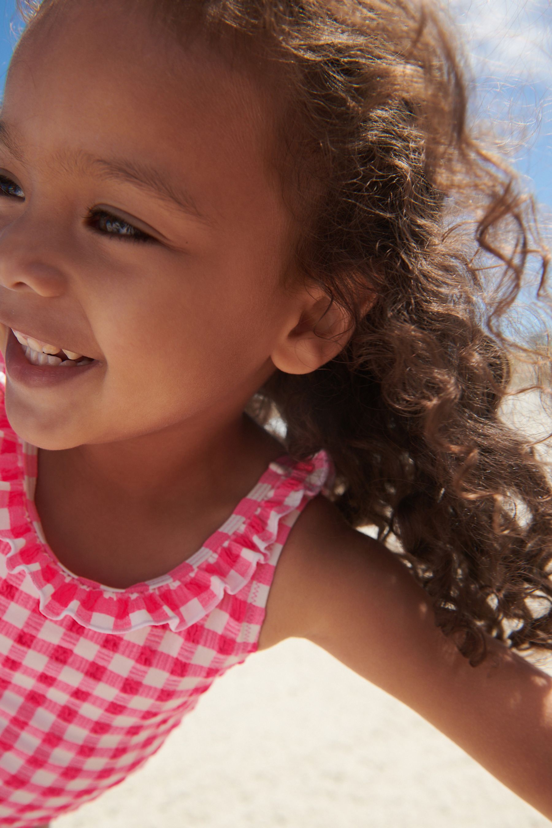 Pink/White Gingham Swimsuit (3mths-10yrs)