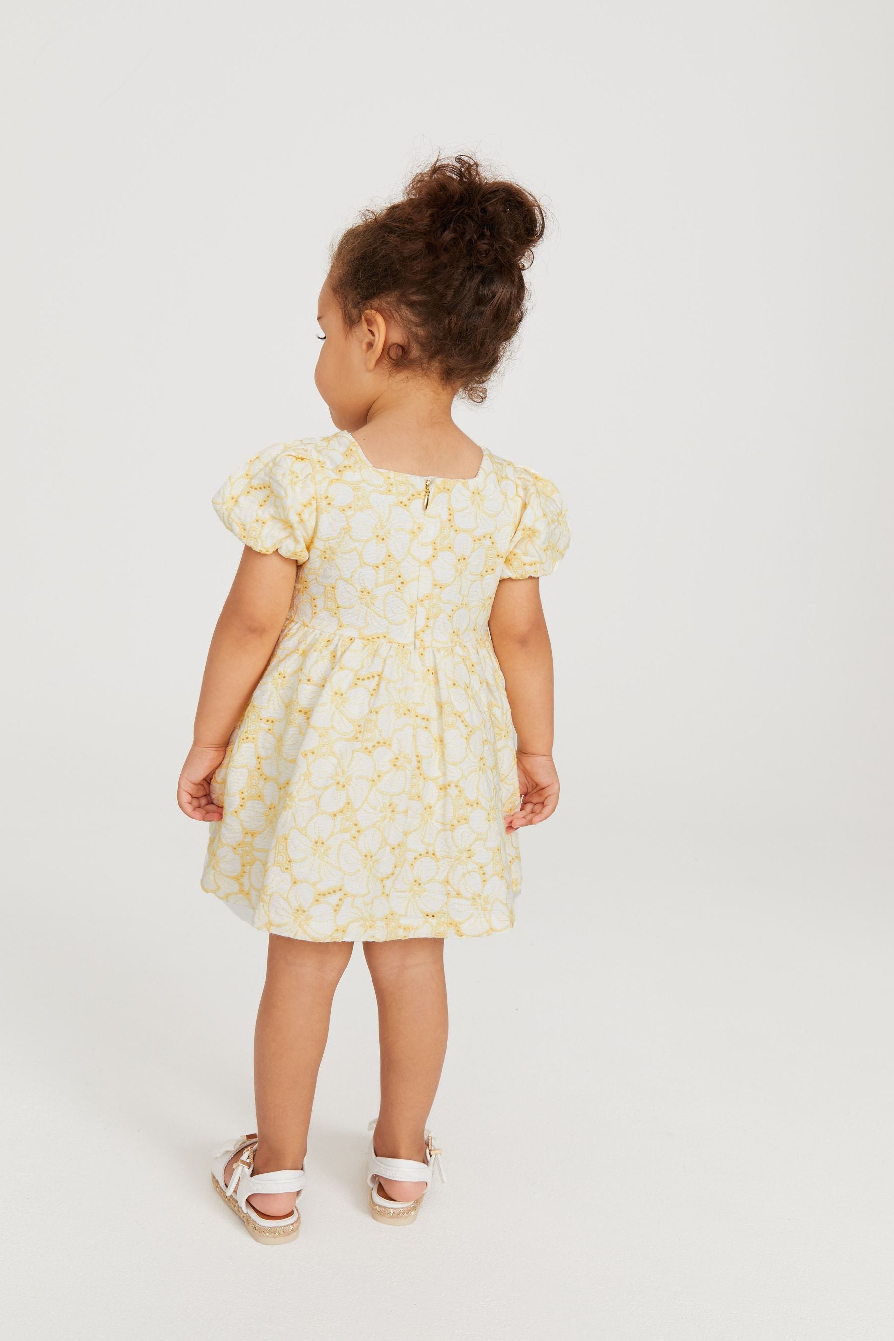 Yellow Baker by Ted Baker Yellow Baker Branded Broderie Dress