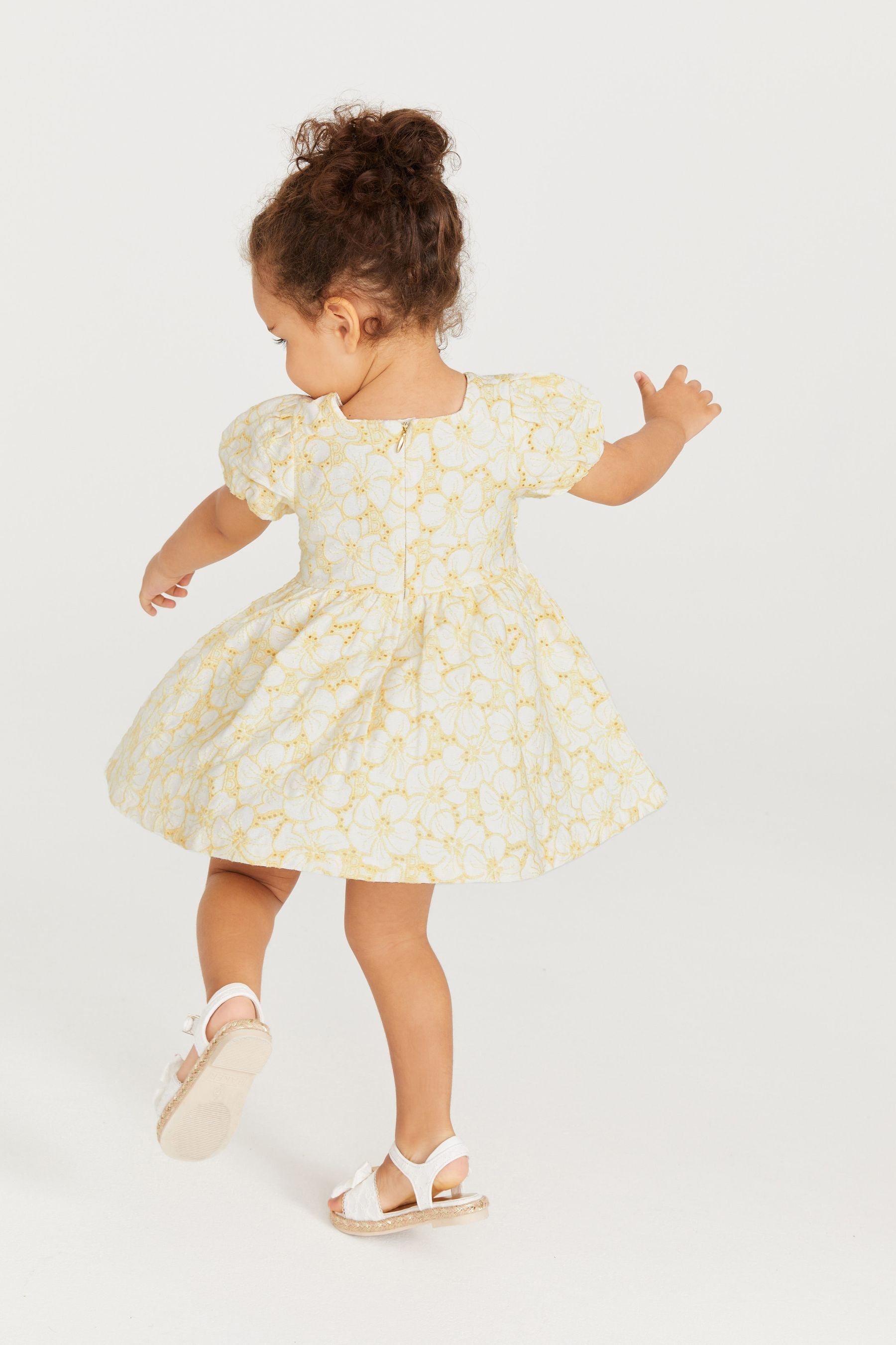 Yellow Baker by Ted Baker Yellow Baker Branded Broderie Dress