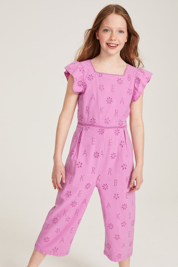 Pink Baker by Ted Baker Pink Broderie Jumpsuit