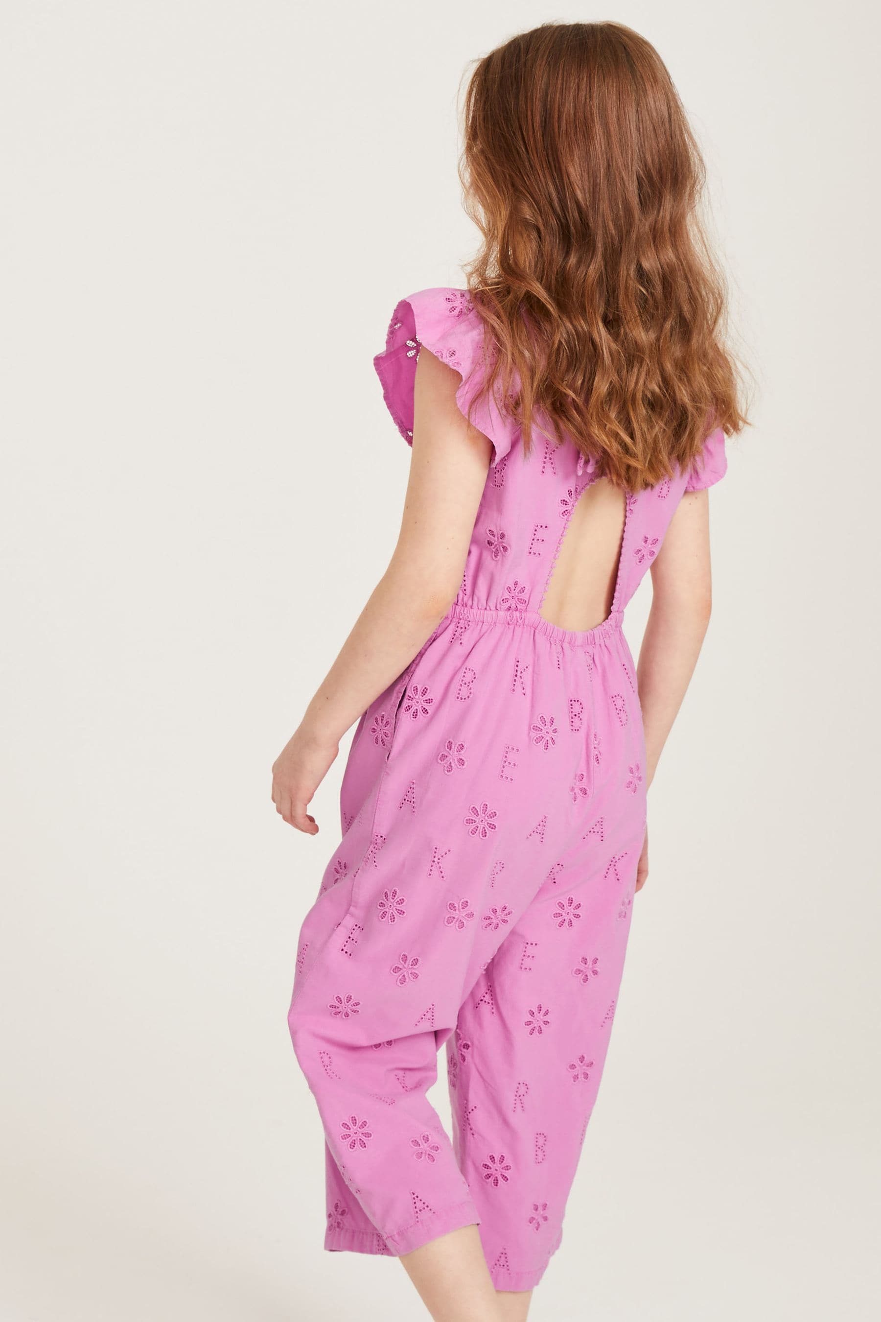 Pink Baker by Ted Baker Pink Broderie Jumpsuit