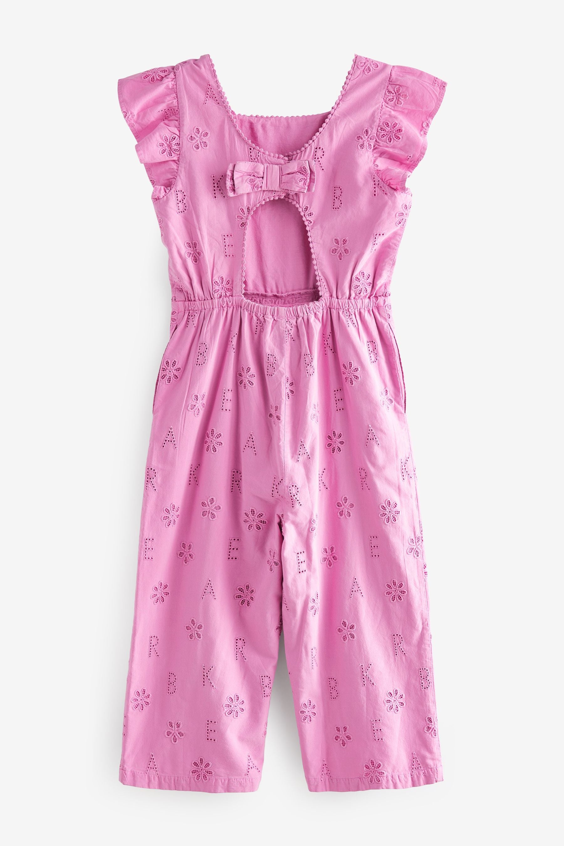 Pink Baker by Ted Baker Pink Broderie Jumpsuit