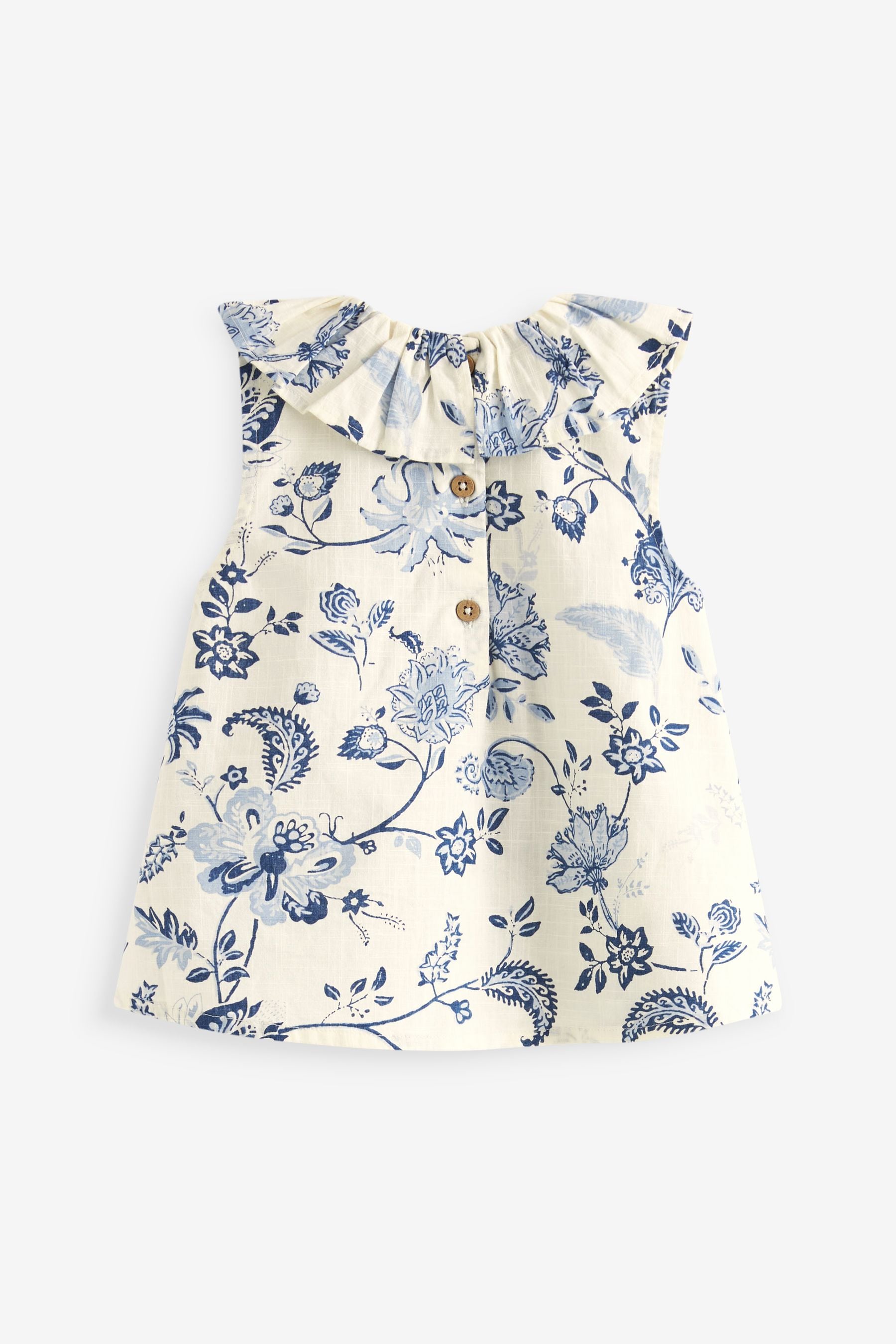 Blue Frill Collar Blouse (3mths-7yrs)