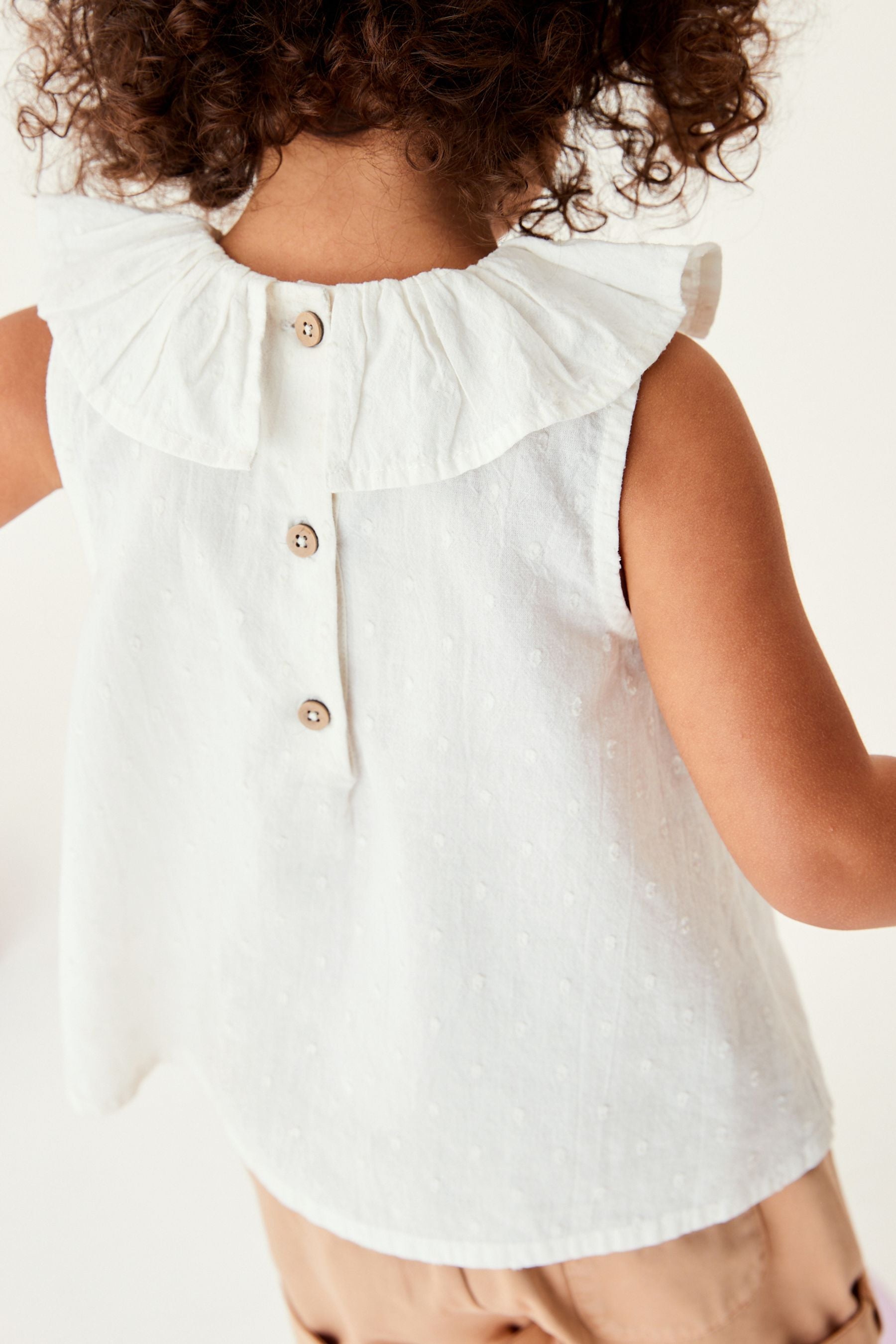 White Frill Collar Blouse (3mths-7yrs)