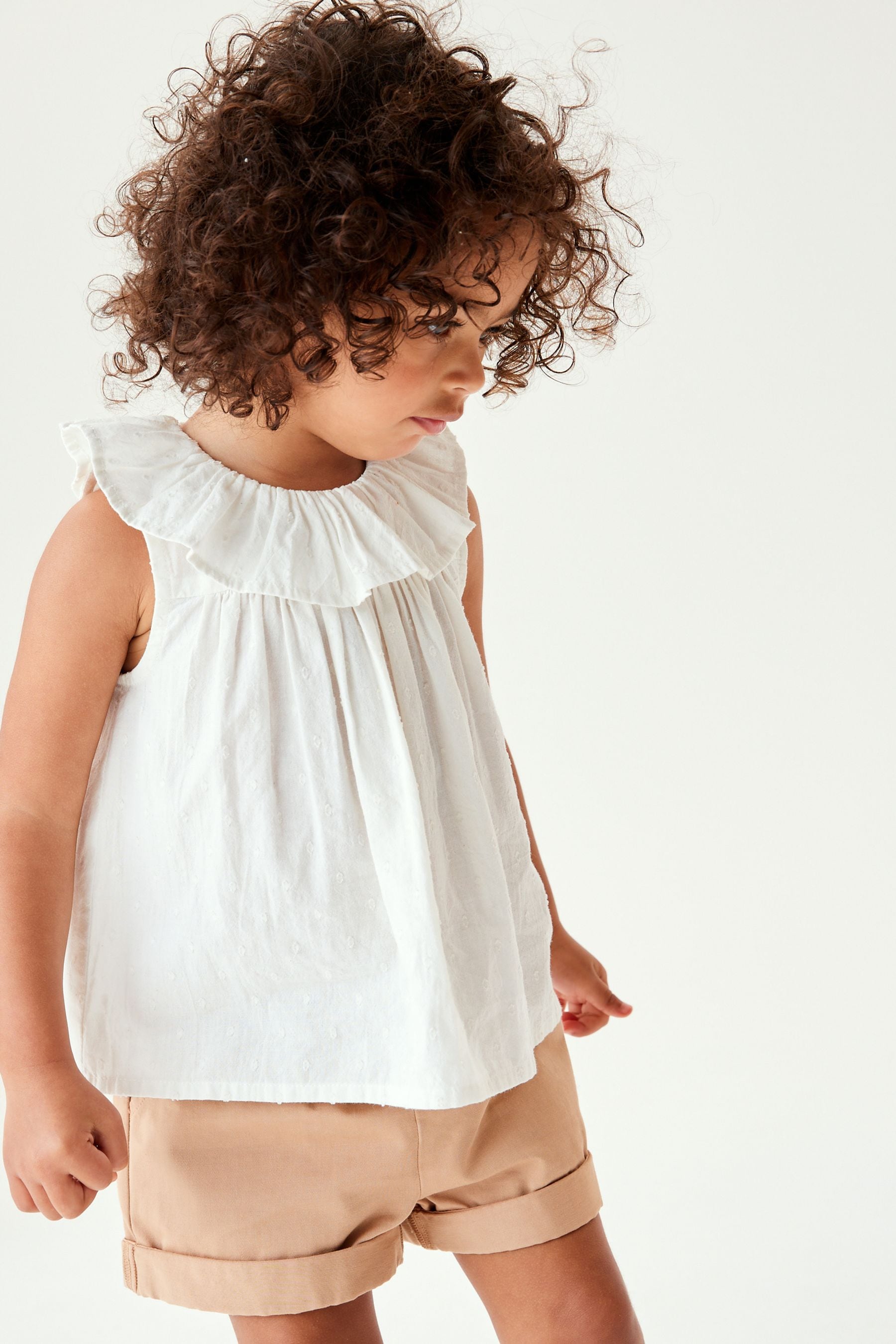 White Frill Collar Blouse (3mths-7yrs)