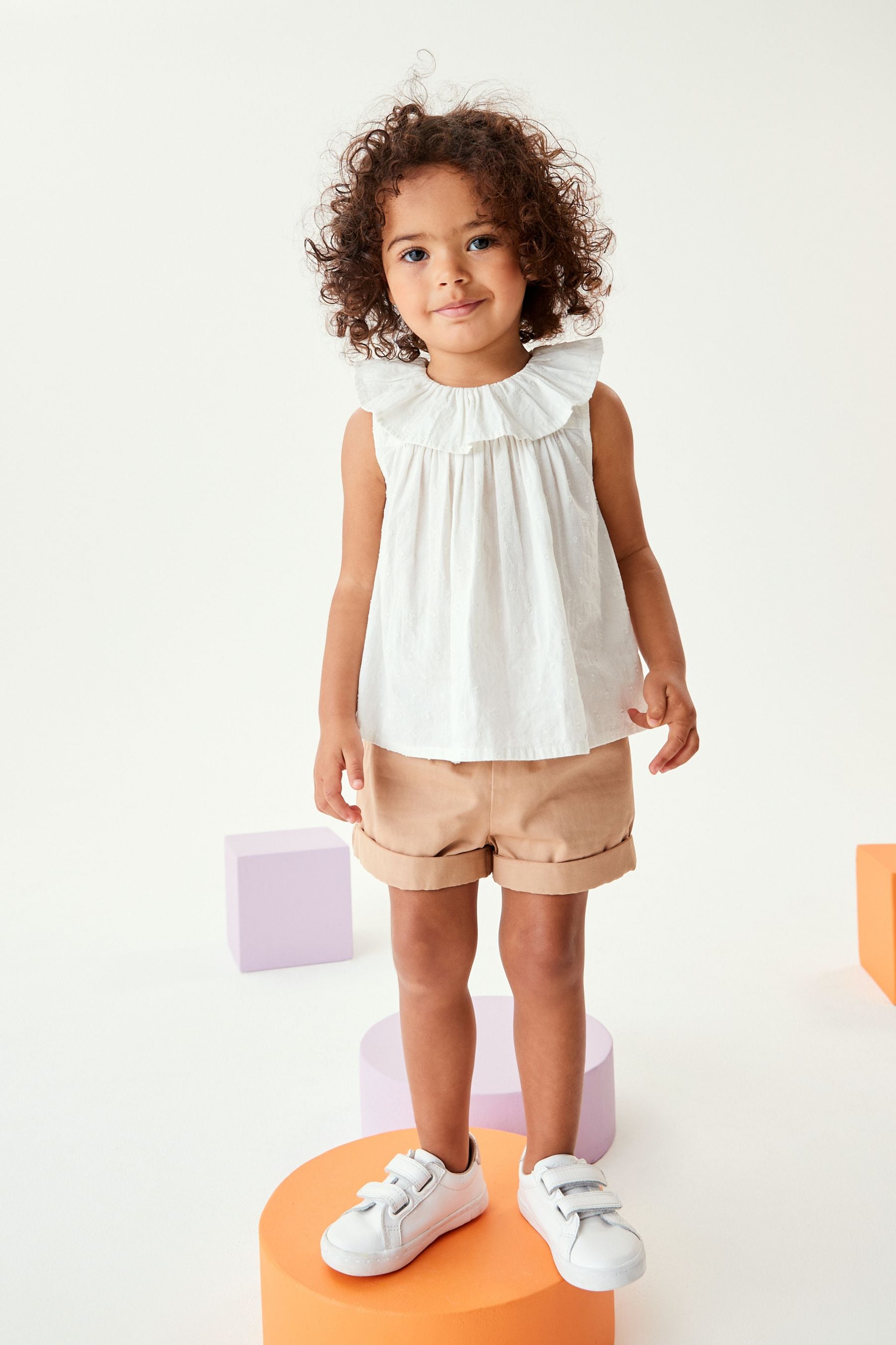 White Frill Collar Blouse (3mths-7yrs)