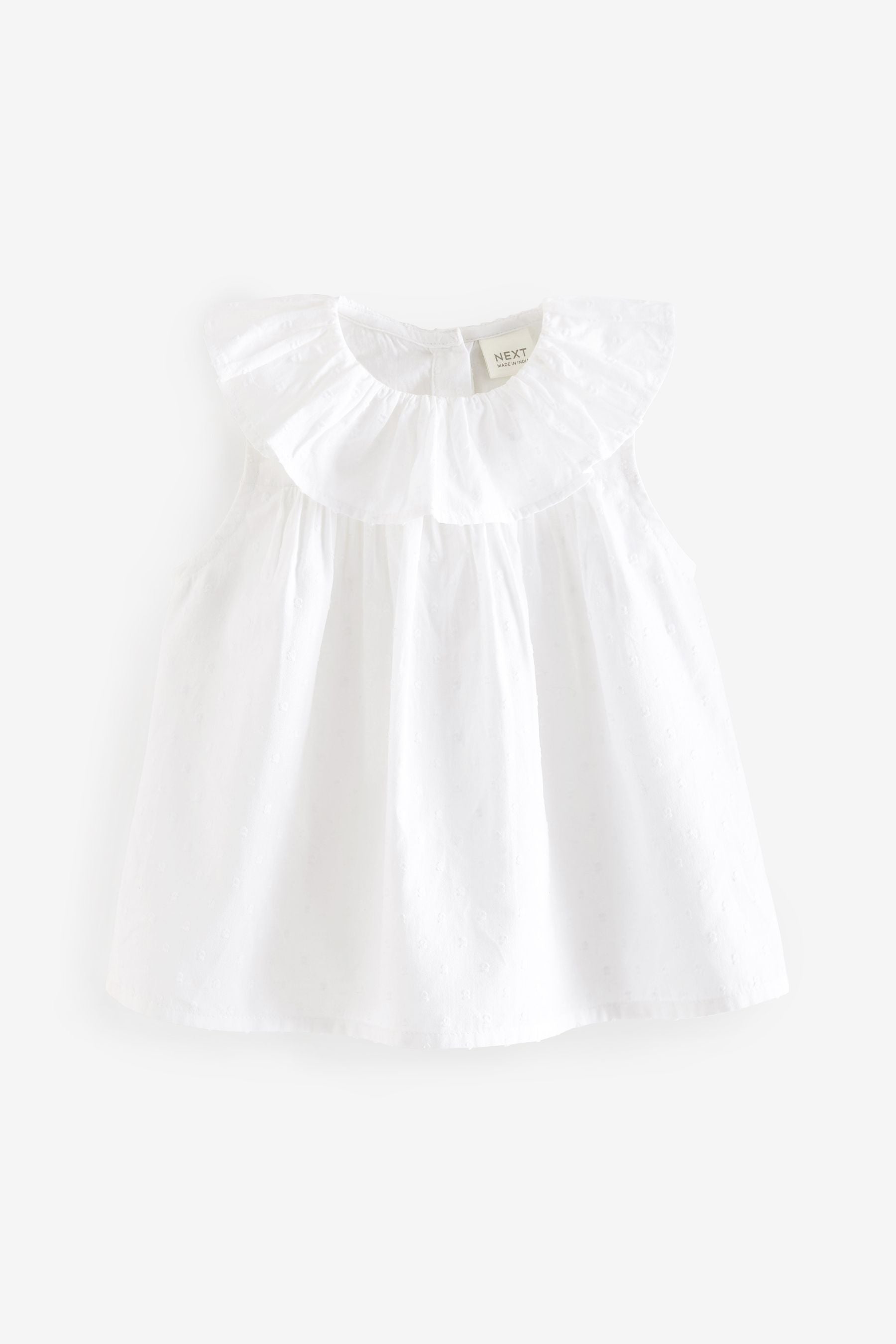 White Frill Collar Blouse (3mths-7yrs)