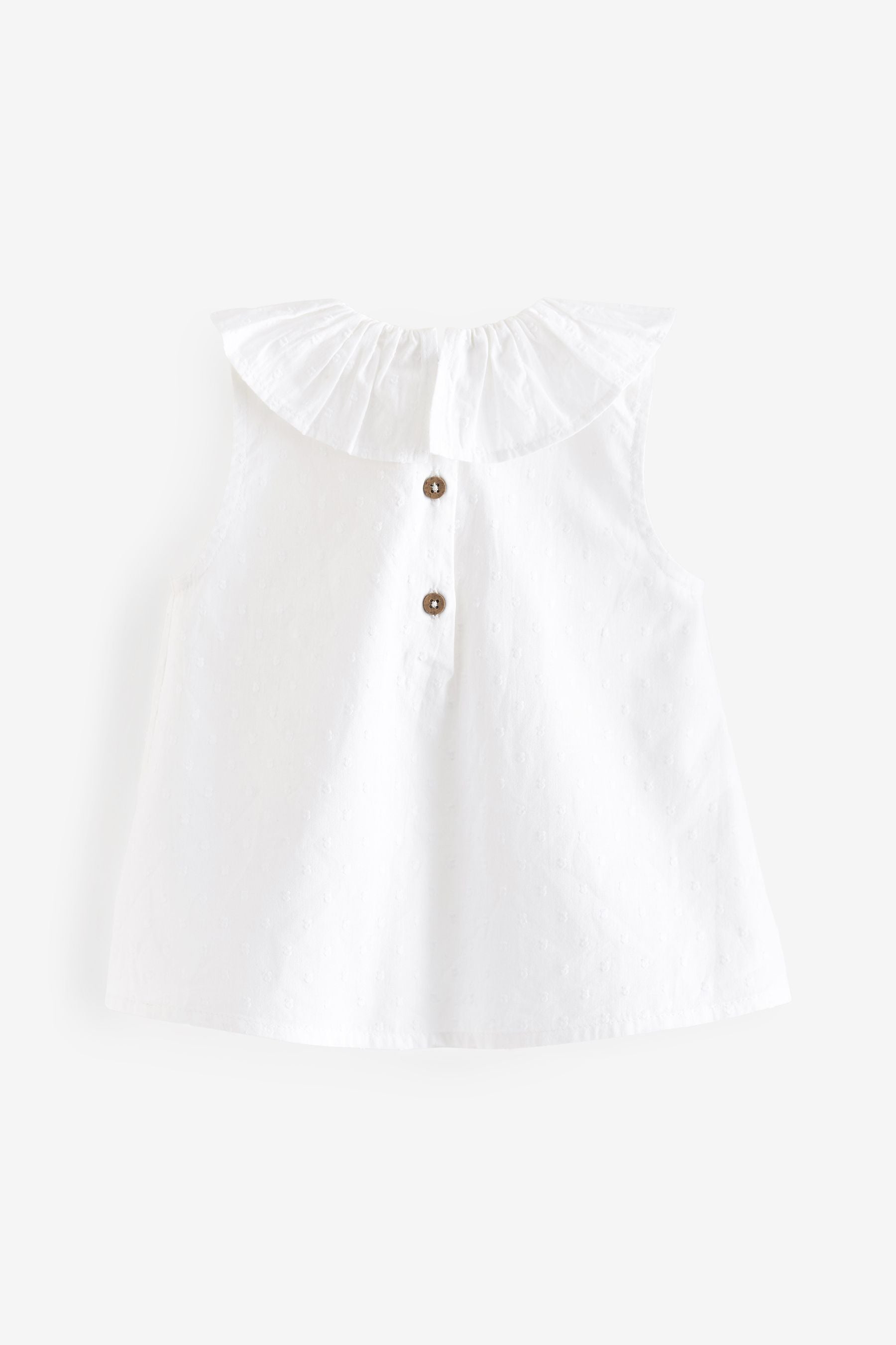 White Frill Collar Blouse (3mths-7yrs)