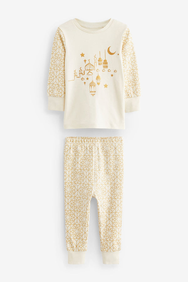 Cream Snuggle Eid Pyjama 1 Pack (9mths-16yrs)