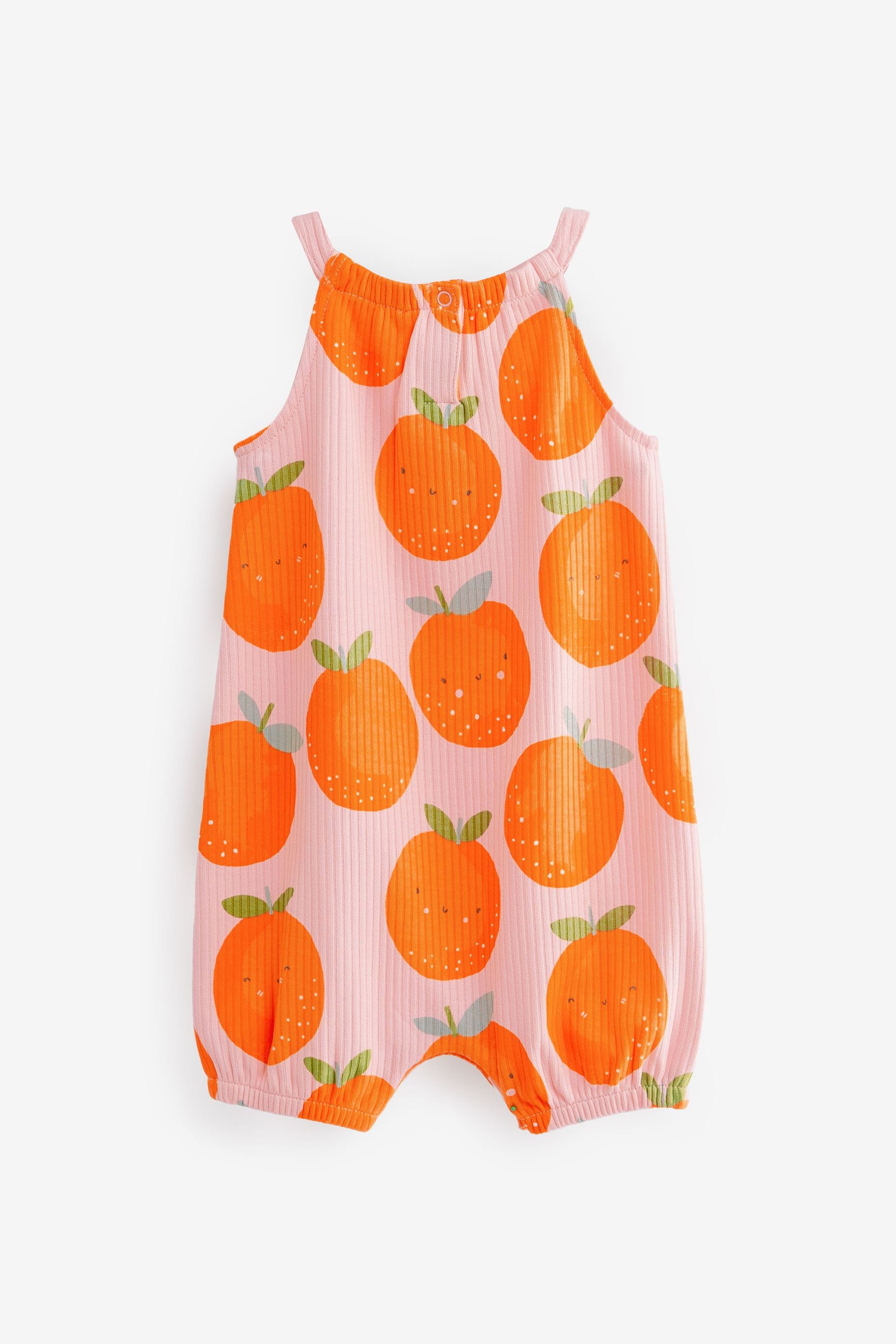 Pink/Orange Fruit Baby Rompers 2 Pack