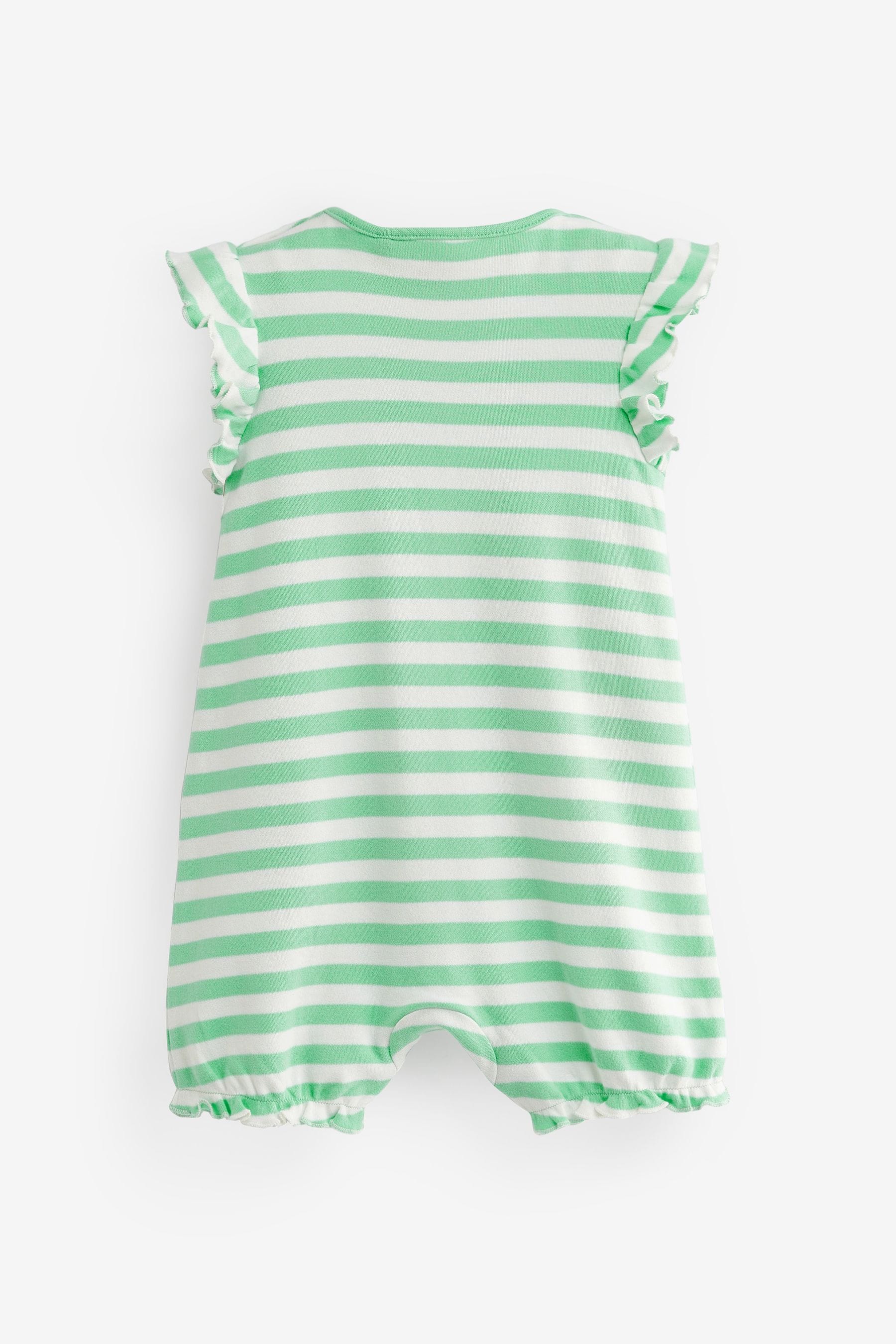 Green Duck Baby Jersey Rompers 3 Pack