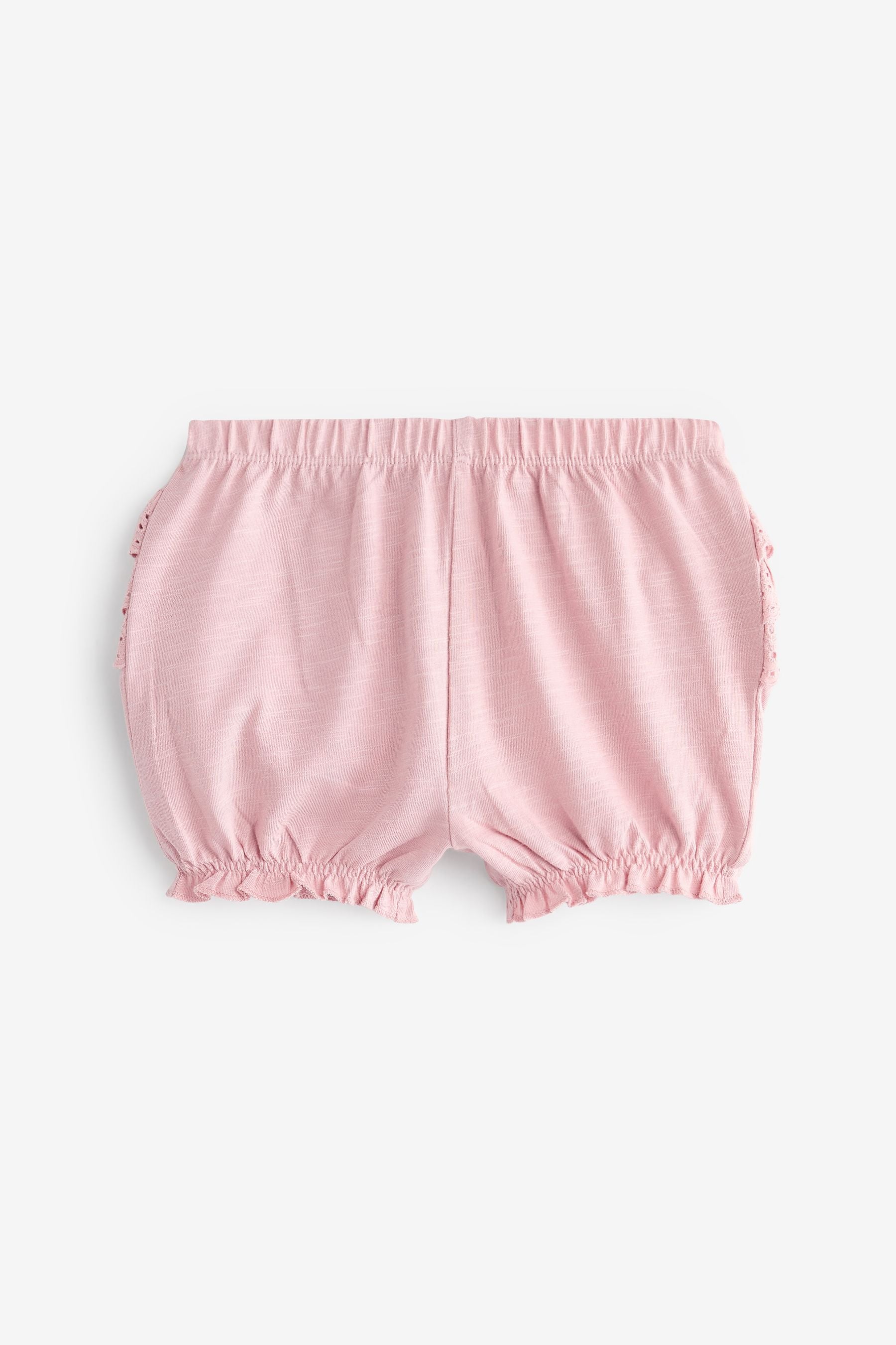 Pink Baby Ruffle Bum Shorts 3 Pack