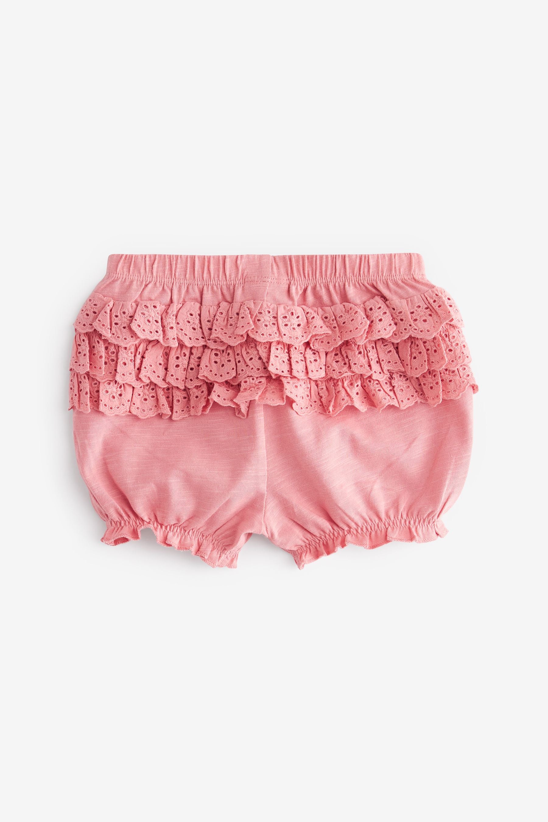 Pink Baby Ruffle Bum Shorts 3 Pack