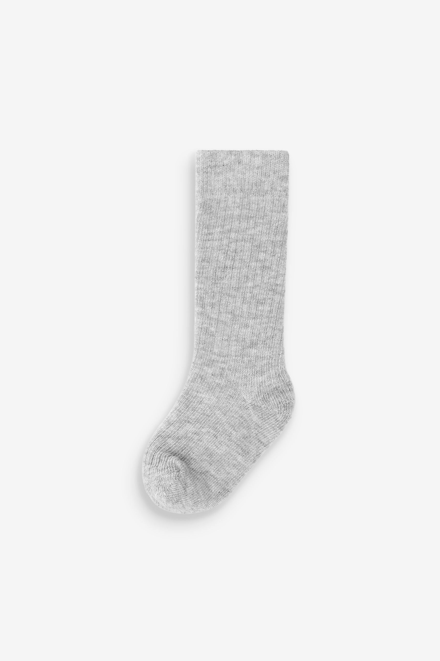 Grey Baby 2 Pack Knee Length Socks (0mths-2yrs)