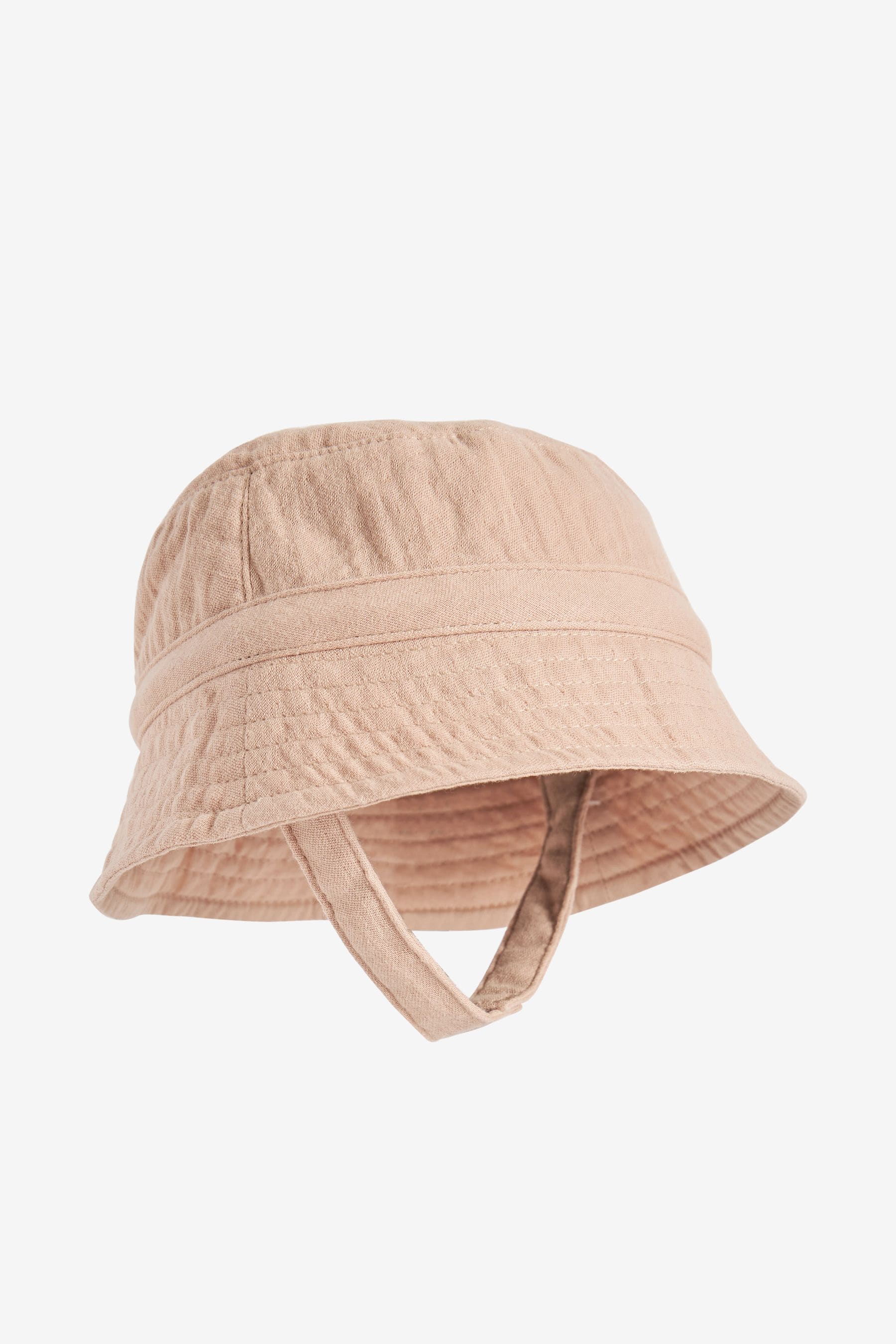 Tan Brown Baby Bucket Hat (0mths-2yrs)