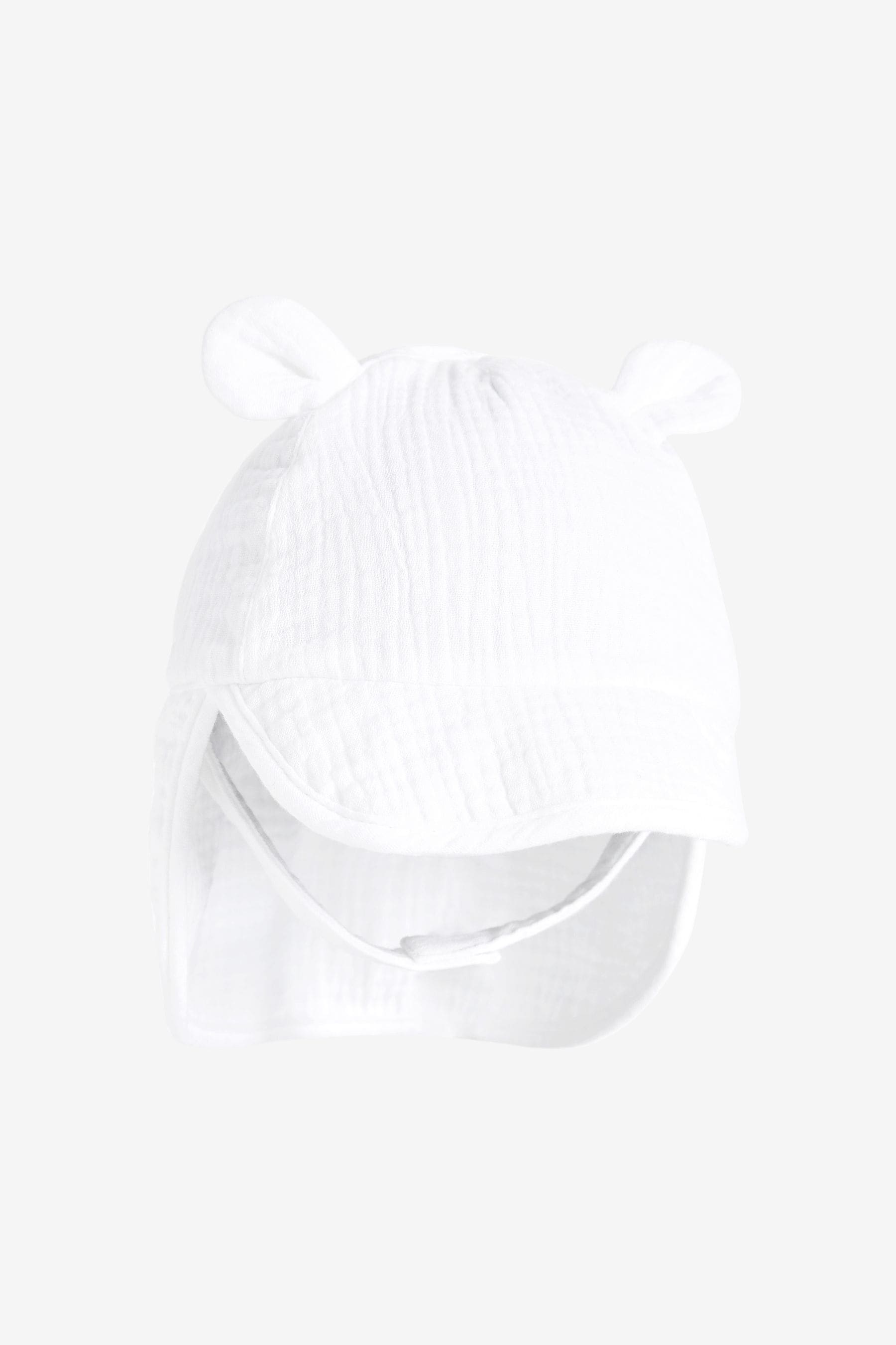 White Summer Baby Legionnaire Hat (0mths-2yrs)