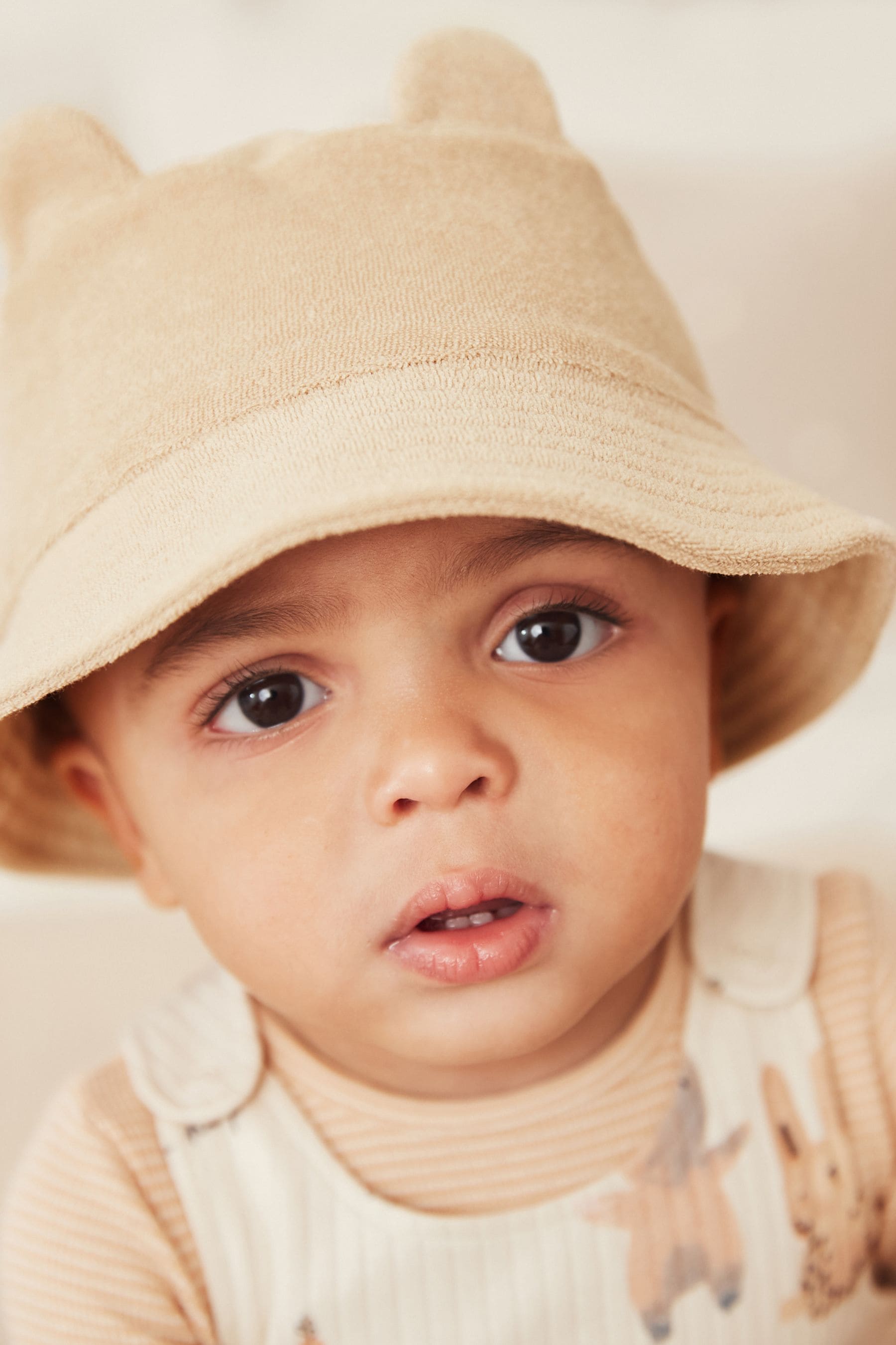 Sand Natural Bucket Hat (0mths-2yrs)