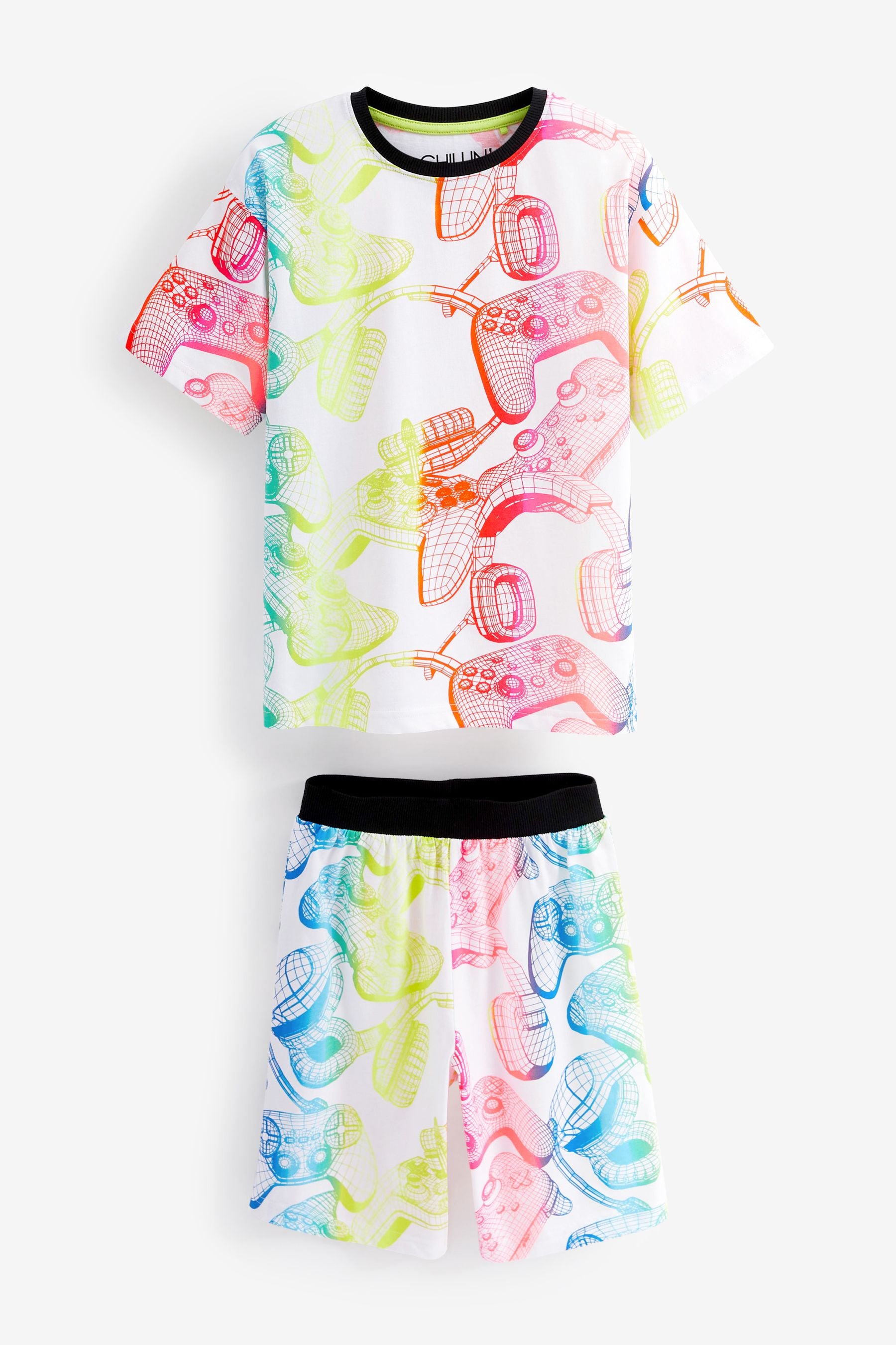 Rainbow Gamer Short Pyjamas (3-16yrs)