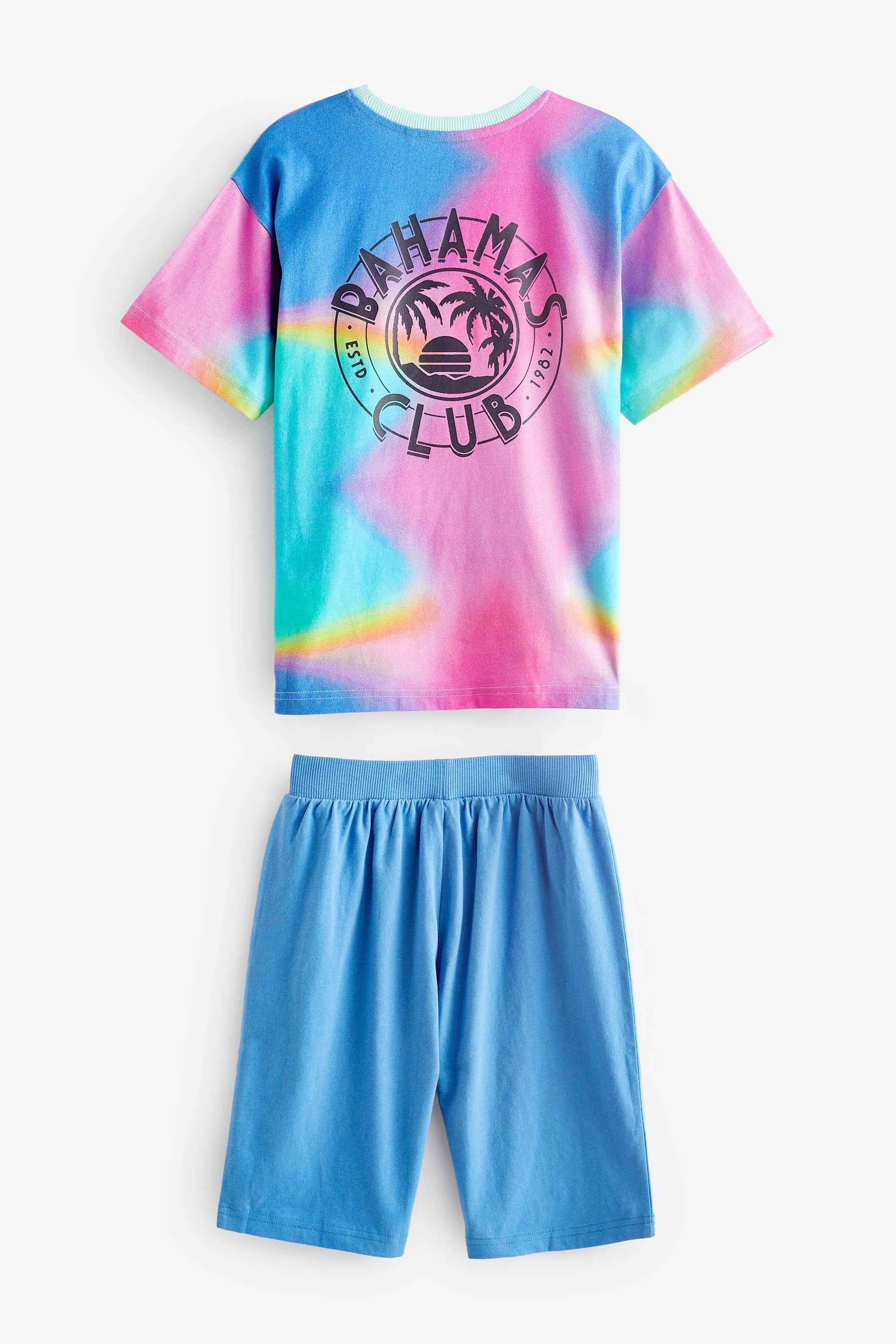 Pastel Tie Dye Effect Short Pyjamas (3-16yrs)