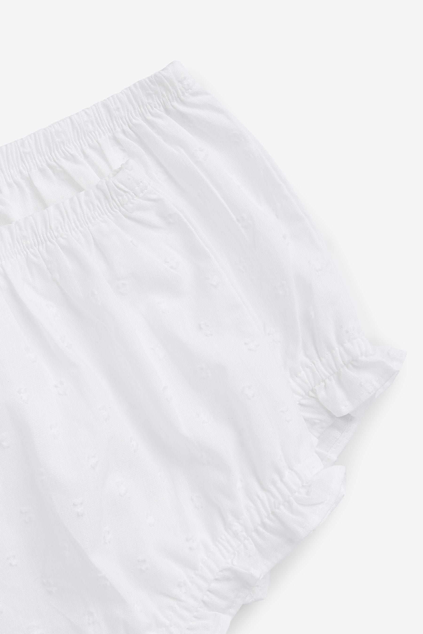 White Frill Baby Bloomers 2 Pack (0mths-2yrs)