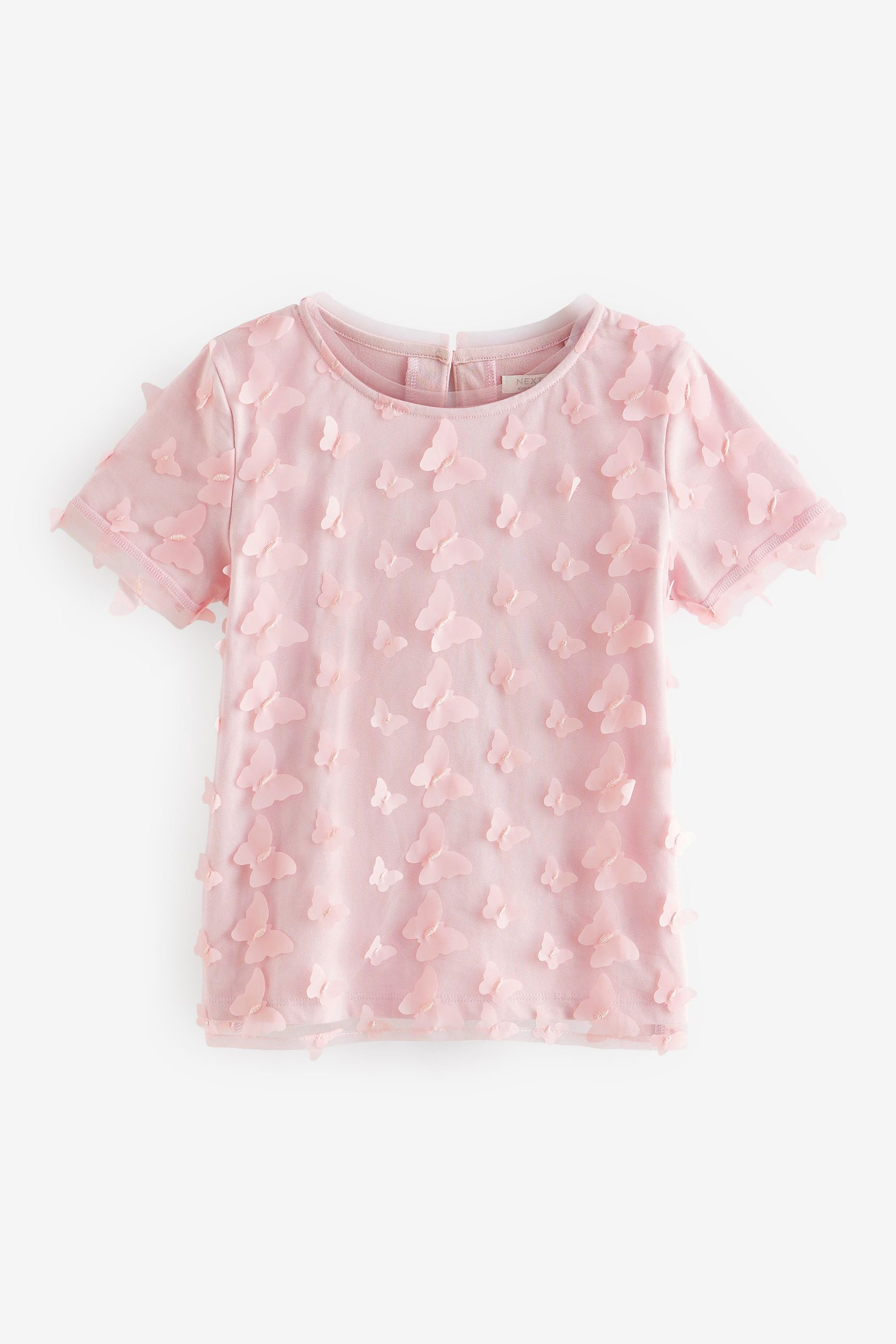 Pink 3D Mesh T-Shirt (3-16yrs)