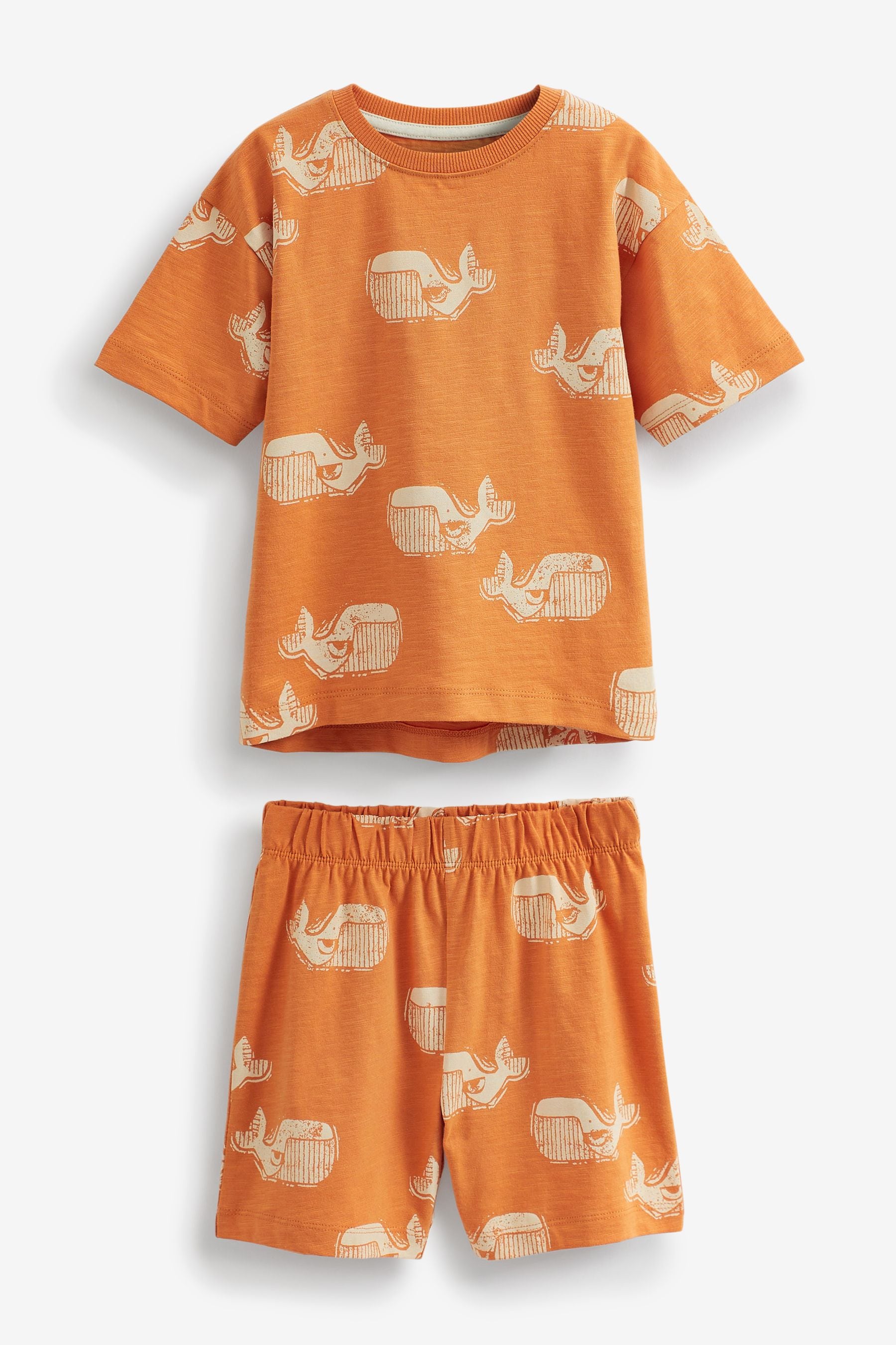 Orange Seaside 3 Pack Short Pyjamas (9mths-10yrs)