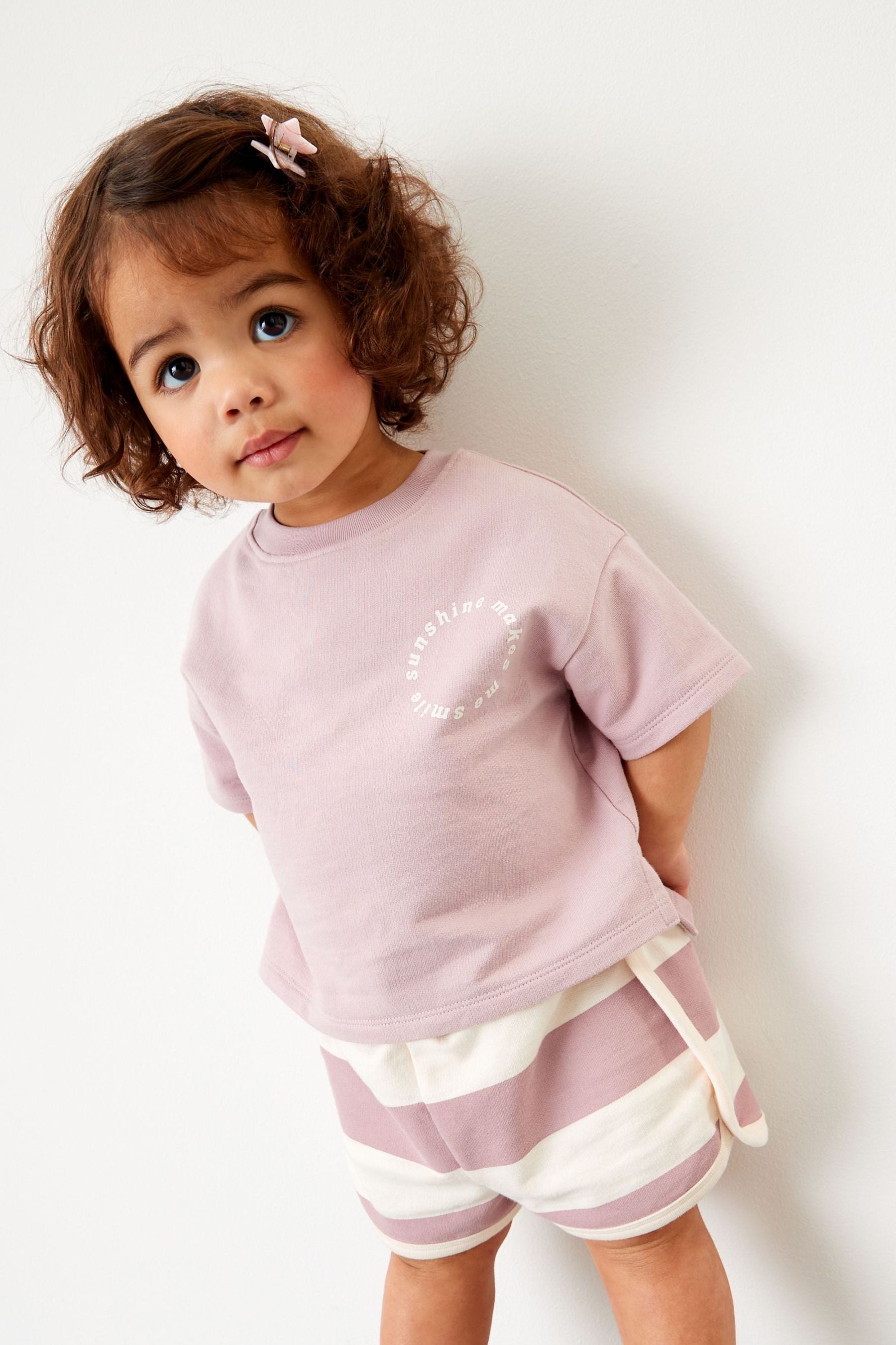 Lilac T-Shirt and Short Set (3mths-7yrs)