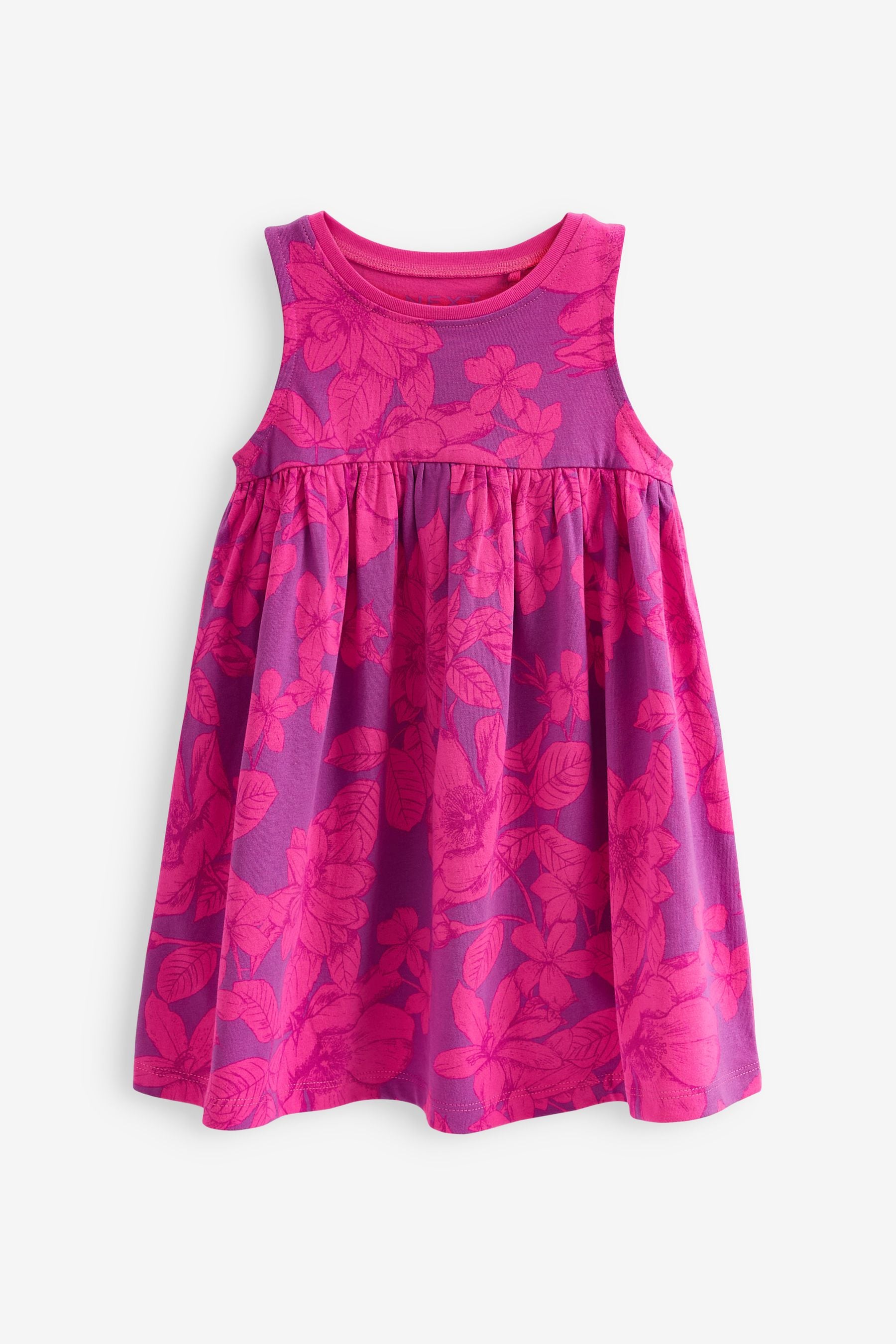 Pink Sleeveless Jersey Dress (3mths-7yrs)