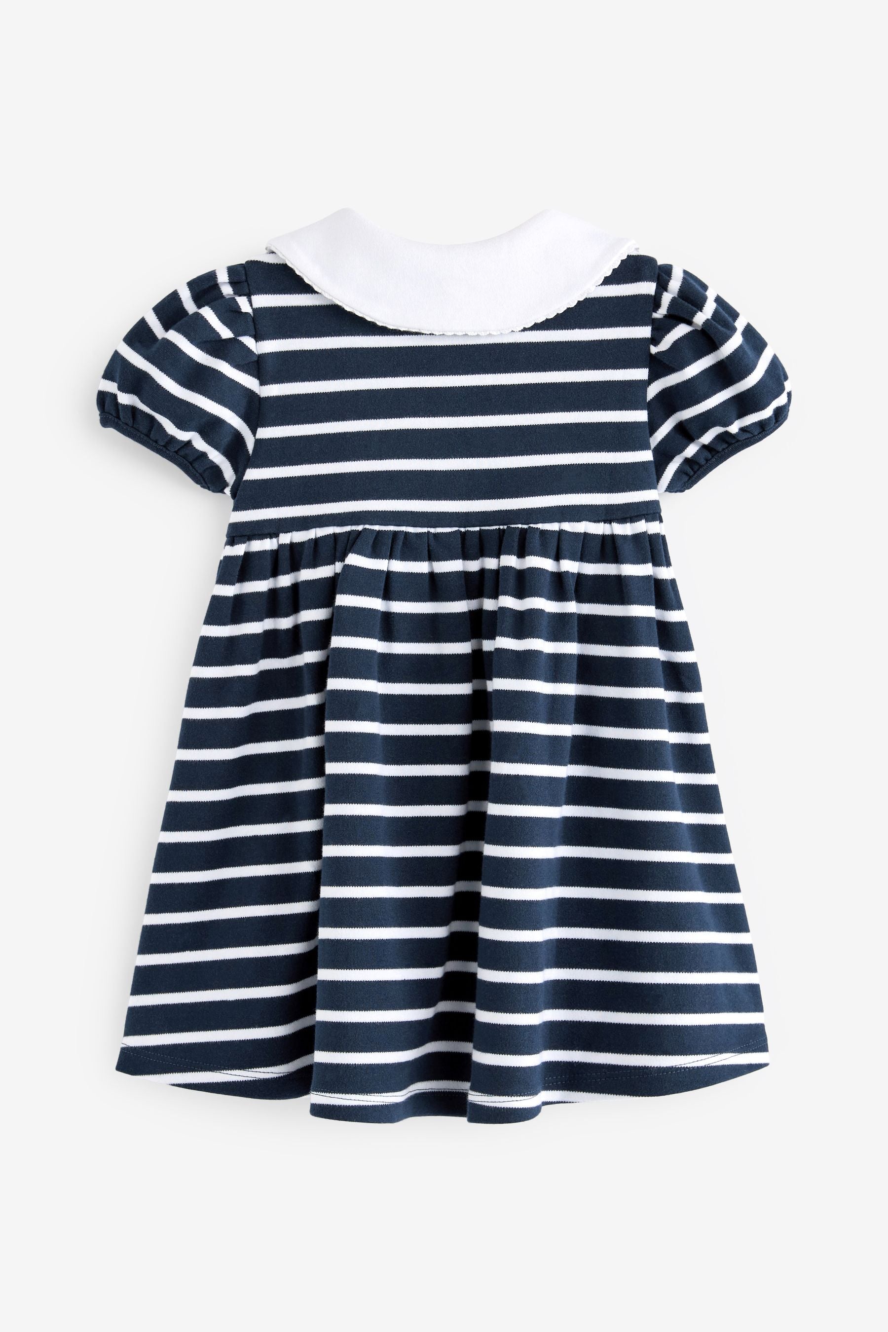 Navy Striped Ponte Dress (3mths-6yrs)