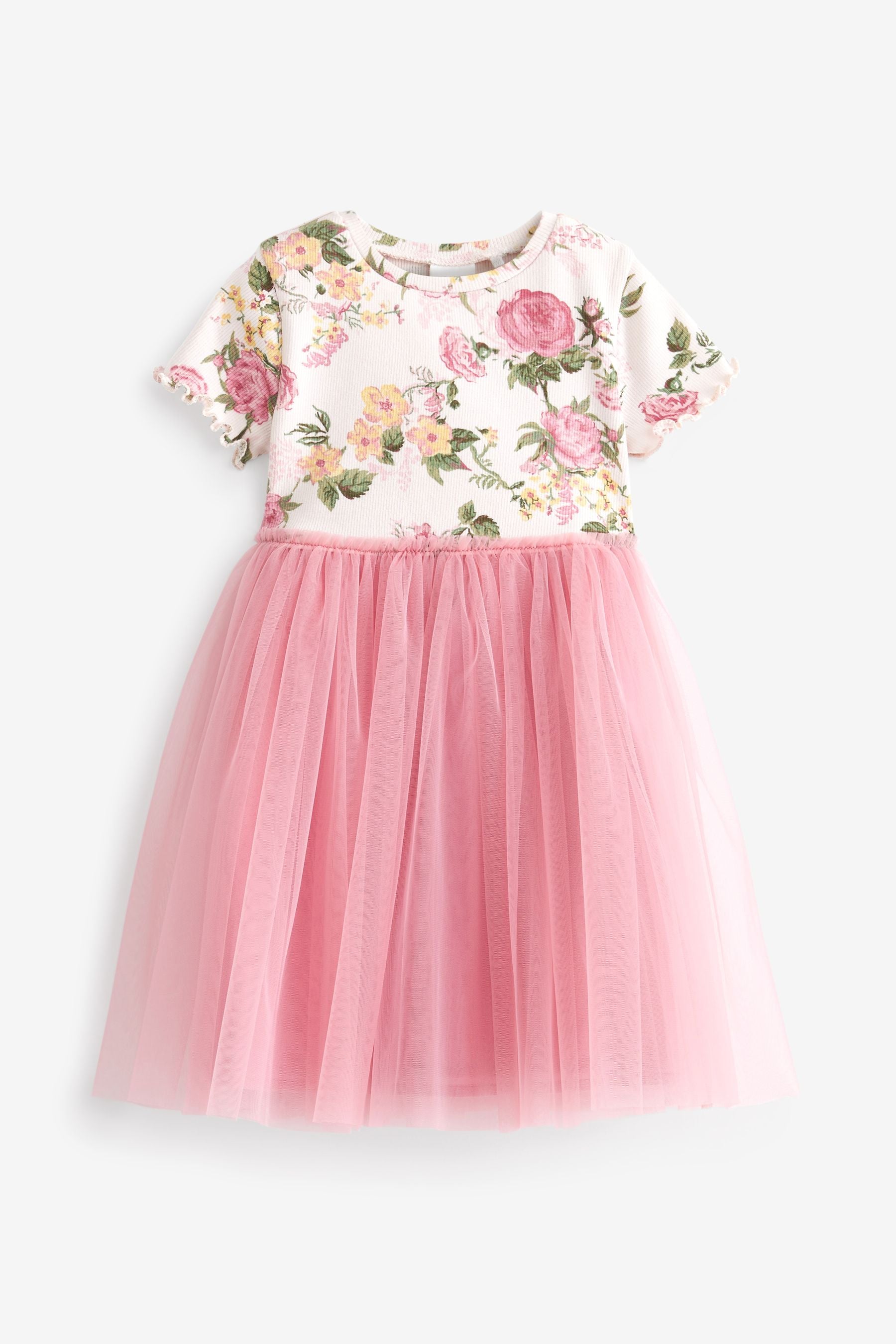 Pink Floral Tutu Skirt Dress (3mths-7yrs)