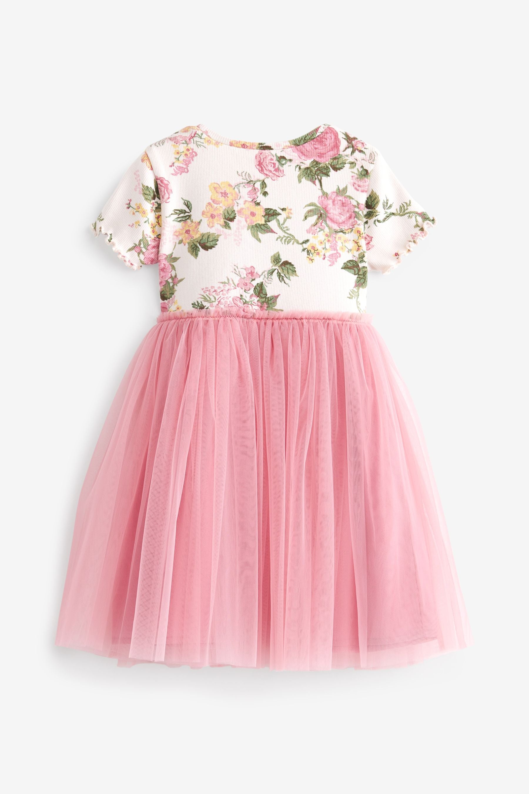 Pink Floral Tutu Skirt Dress (3mths-7yrs)