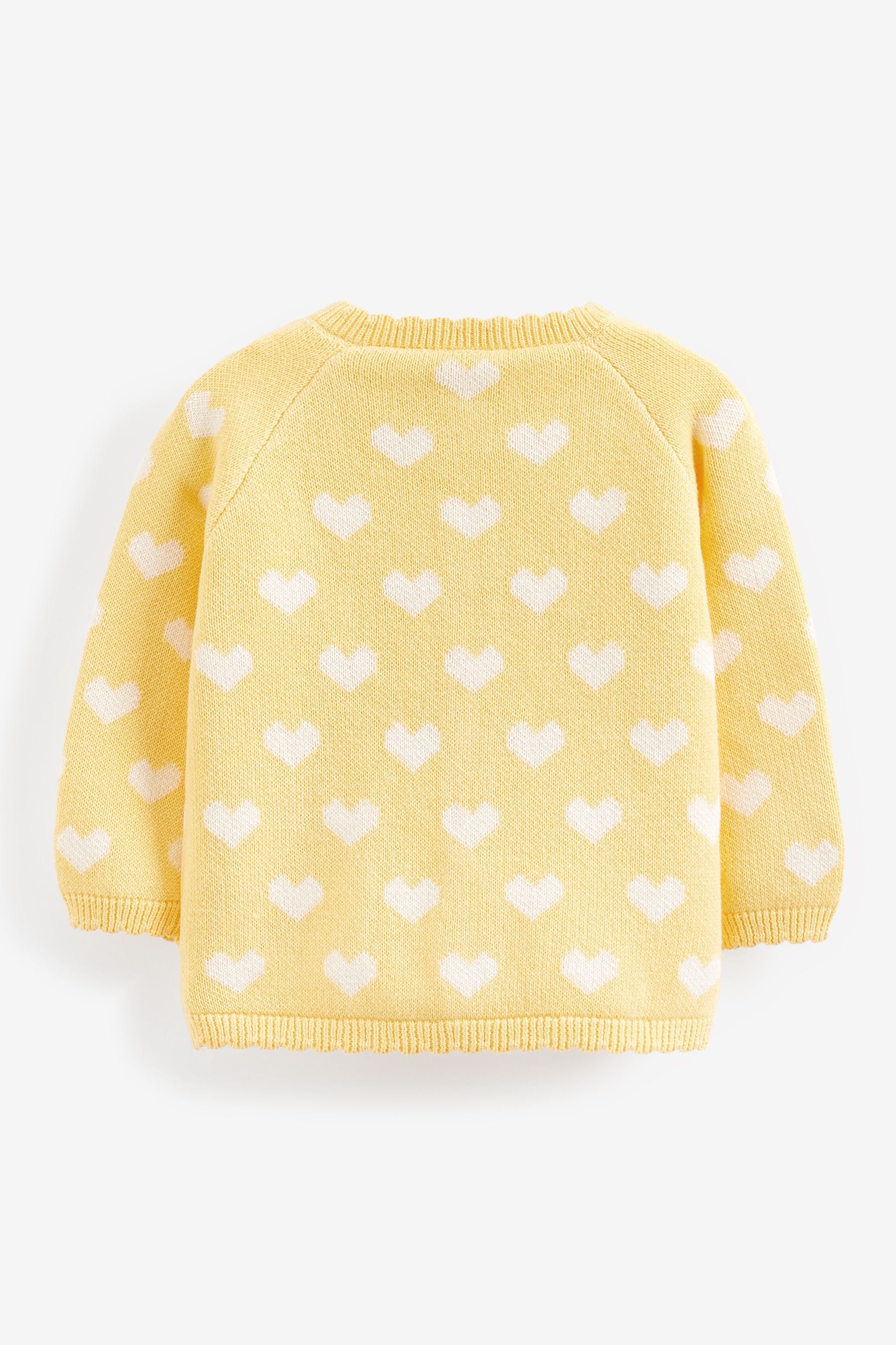 Yellow Bee Pocket Knitted Baby Cardigan