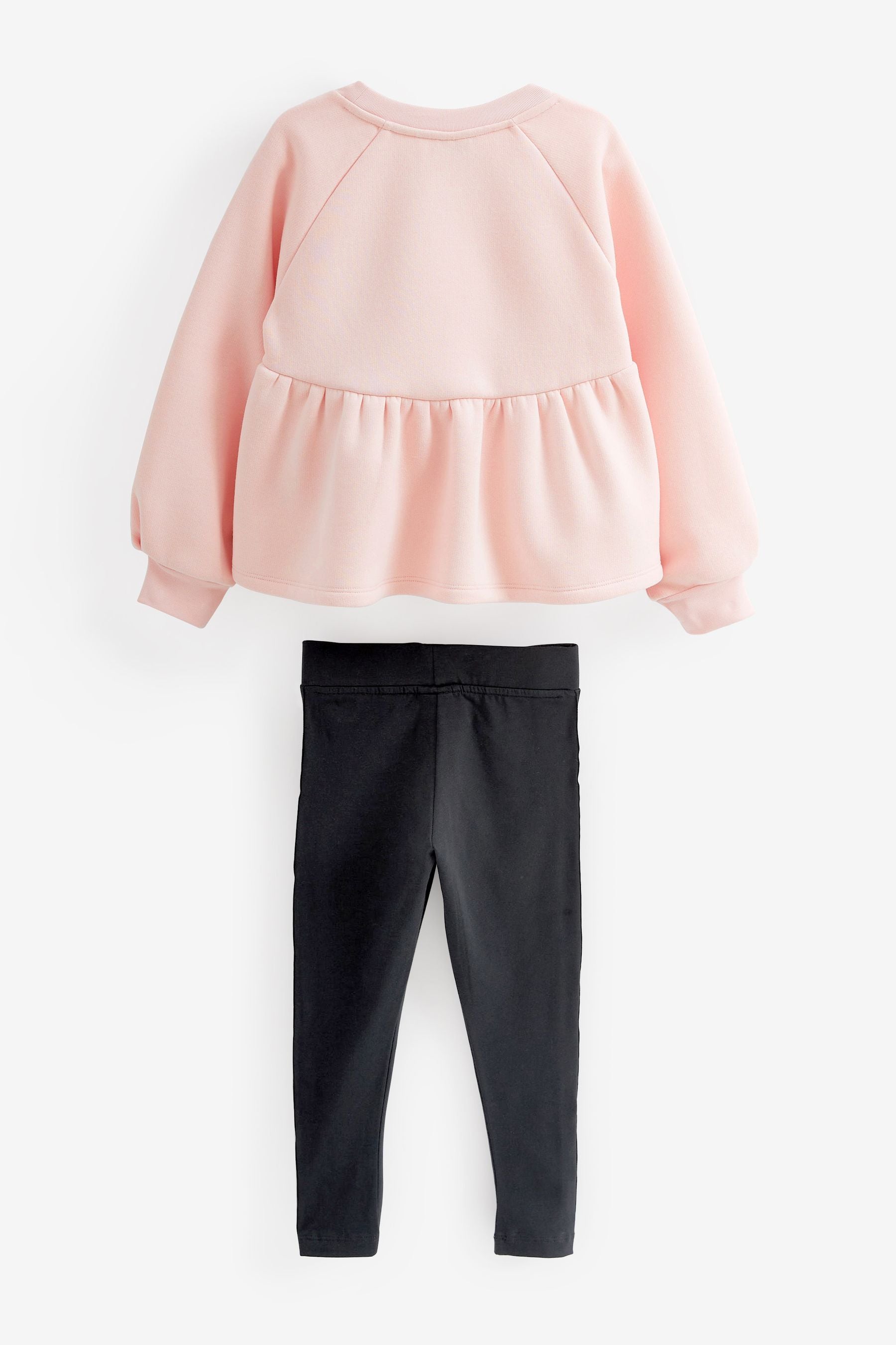 Pink Baker by Ted Baker (12-18mths- 13yrs) Peplum Sweater And Legging Set