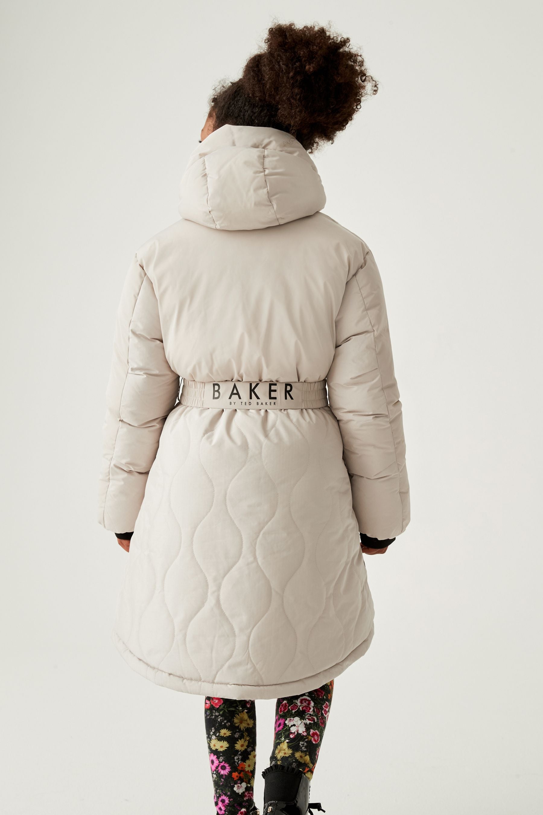 Cream Baker by Ted Baker Cream Shower Resistant Parka Coat