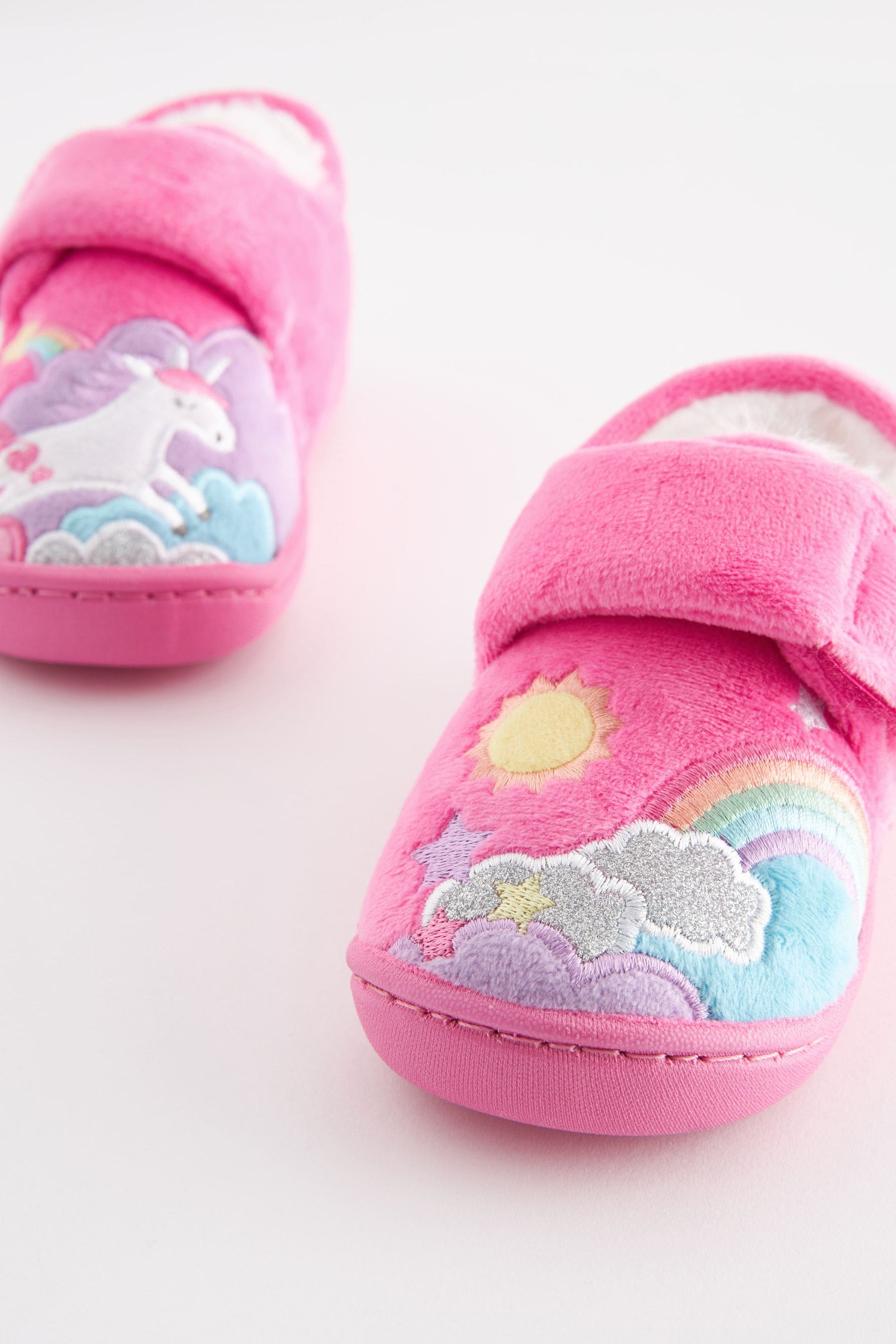 Hot Pink Unicorn Cupsole Slippers