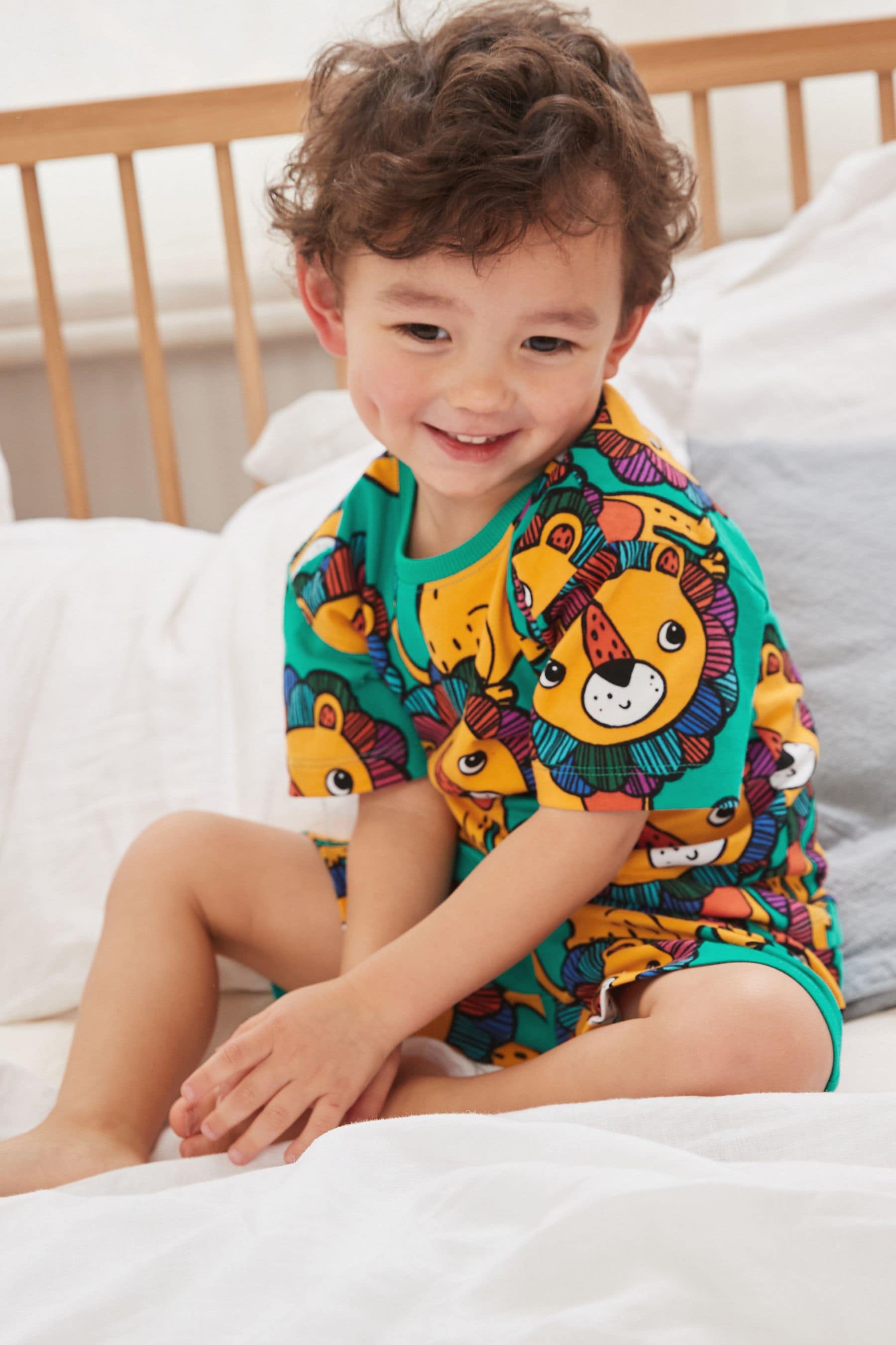 Navy/Purple Characters 3 Pack Short Pyjamas (9mths-10yrs)