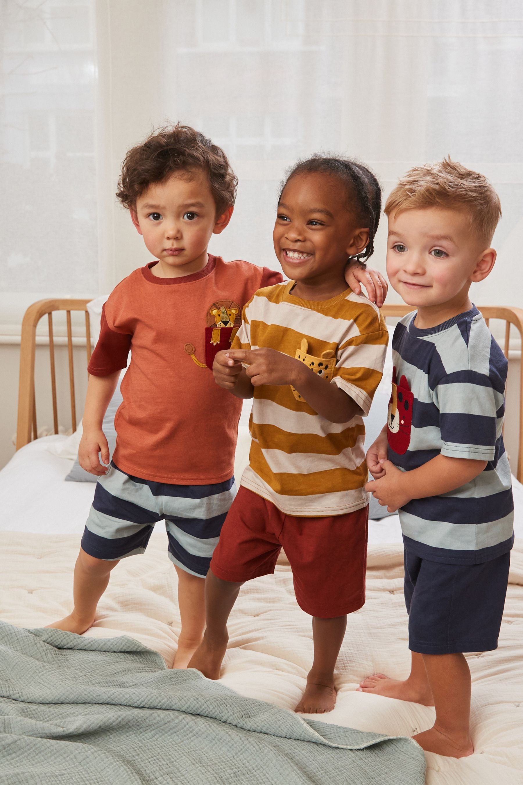 Animal Pocket 3 Pack Short Pyjamas (9mths-10yrs)