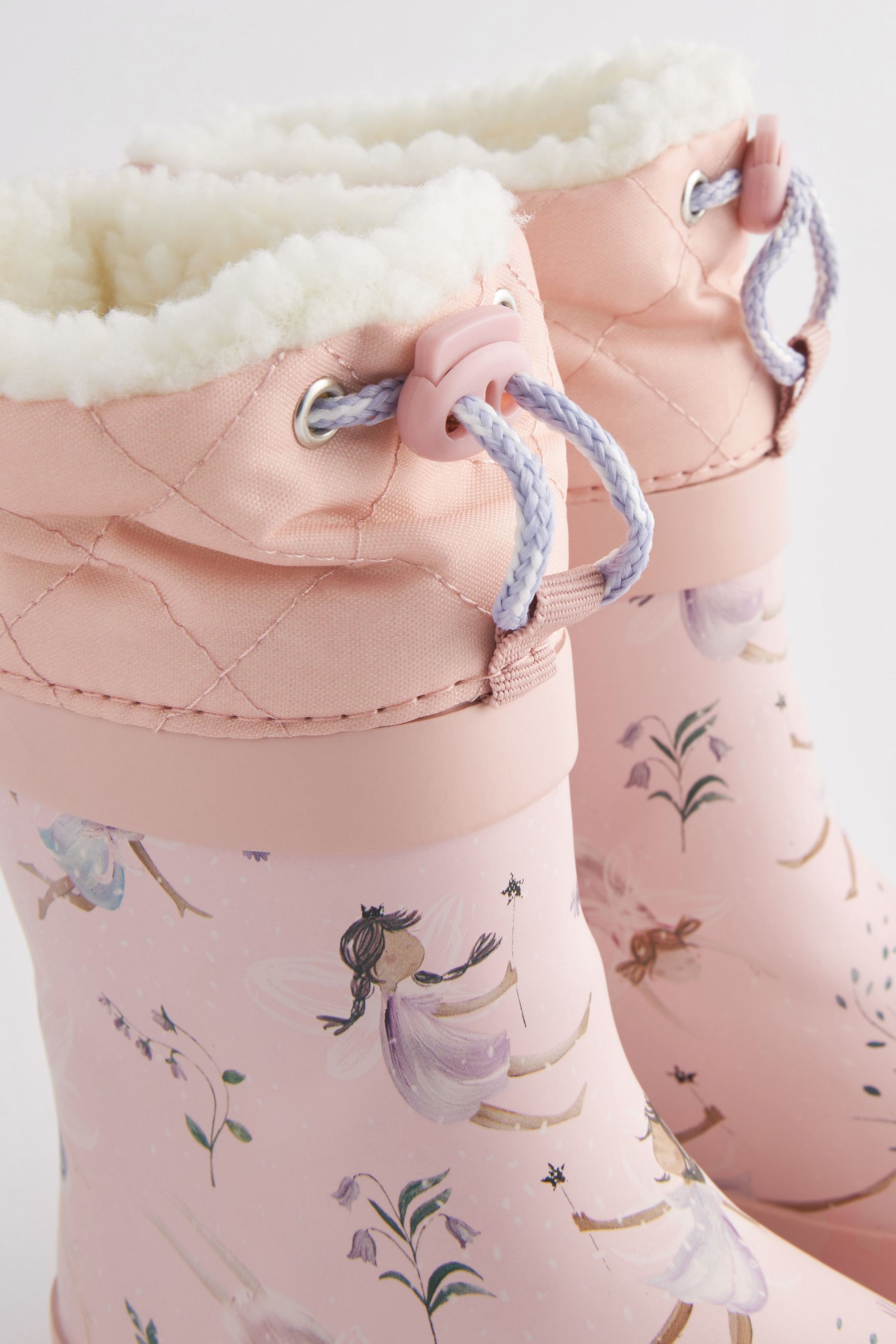 Pink Fairy Thermal Thinsulate™ Lined Cuff Wellies