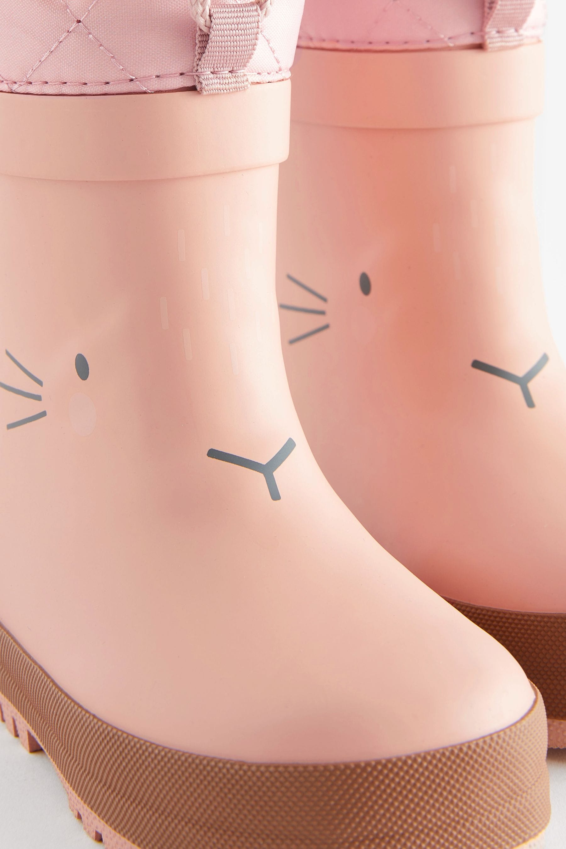 Pink Bunny Thermal Thinsulate™ Lined Cuff Wellies