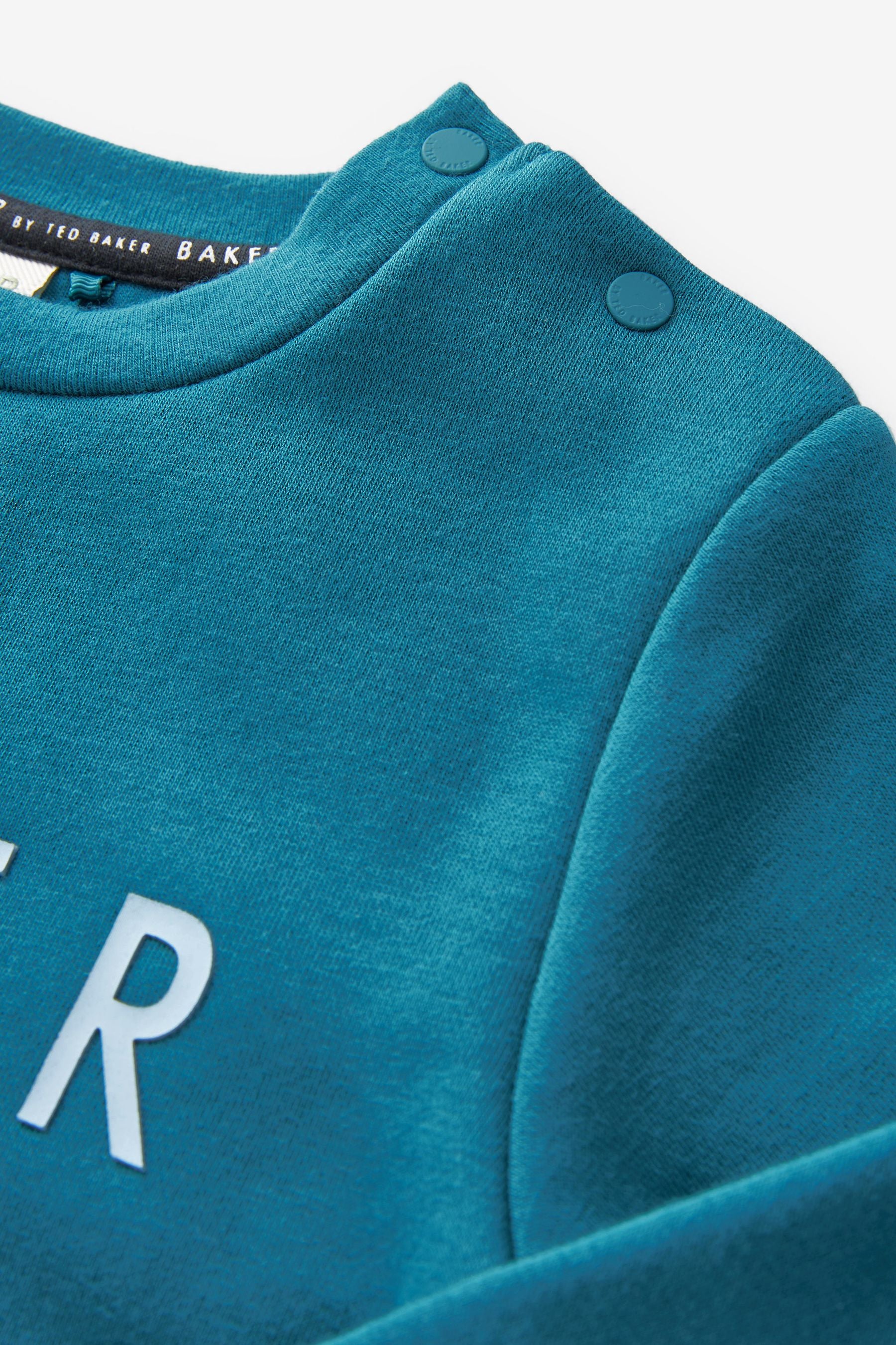 Teal Blue Baker by Ted Baker (0-6yrs) Quilted Sweater and Jogger Set