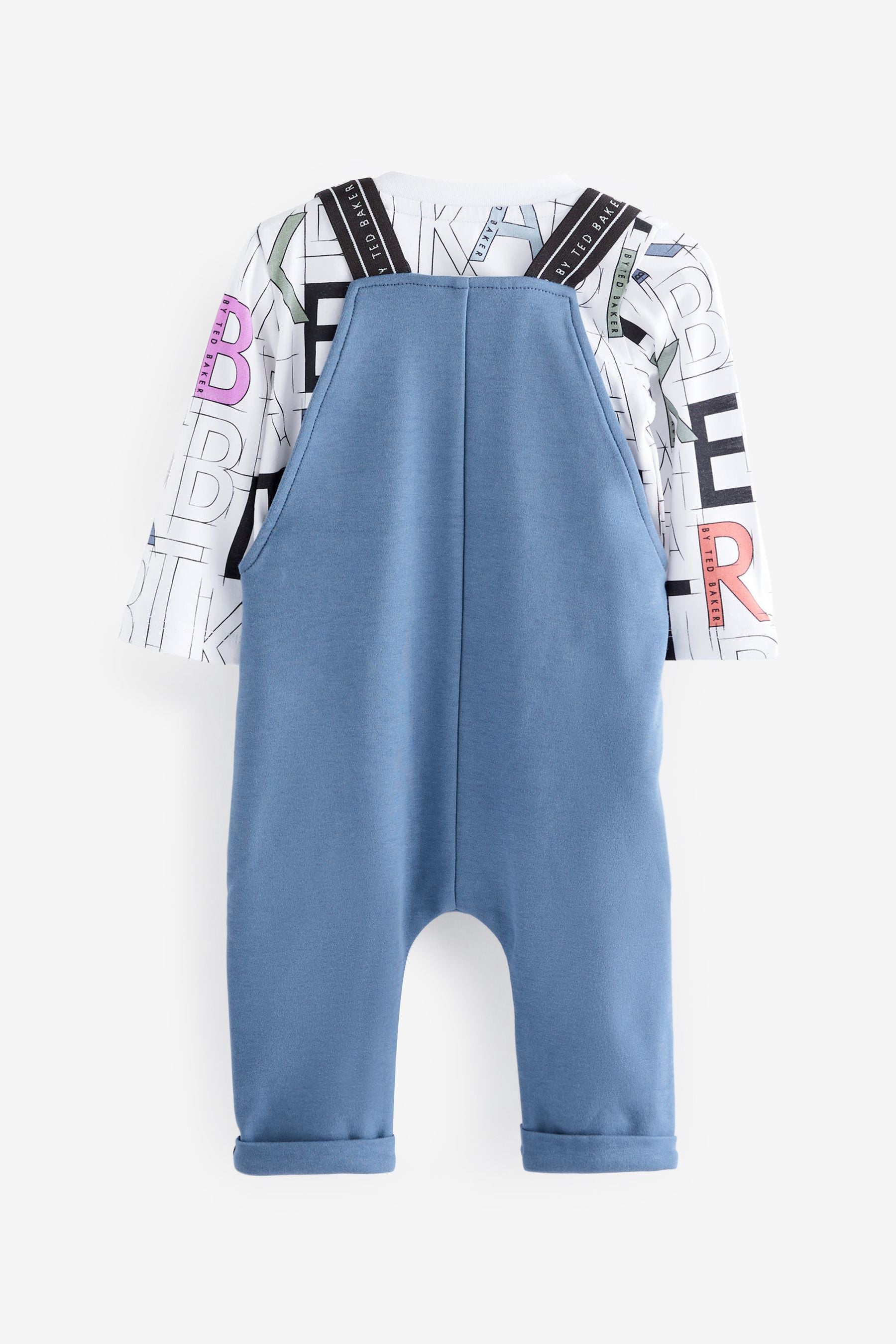 Blue Baker by Ted Baker T-Shirt and Dungaree Set