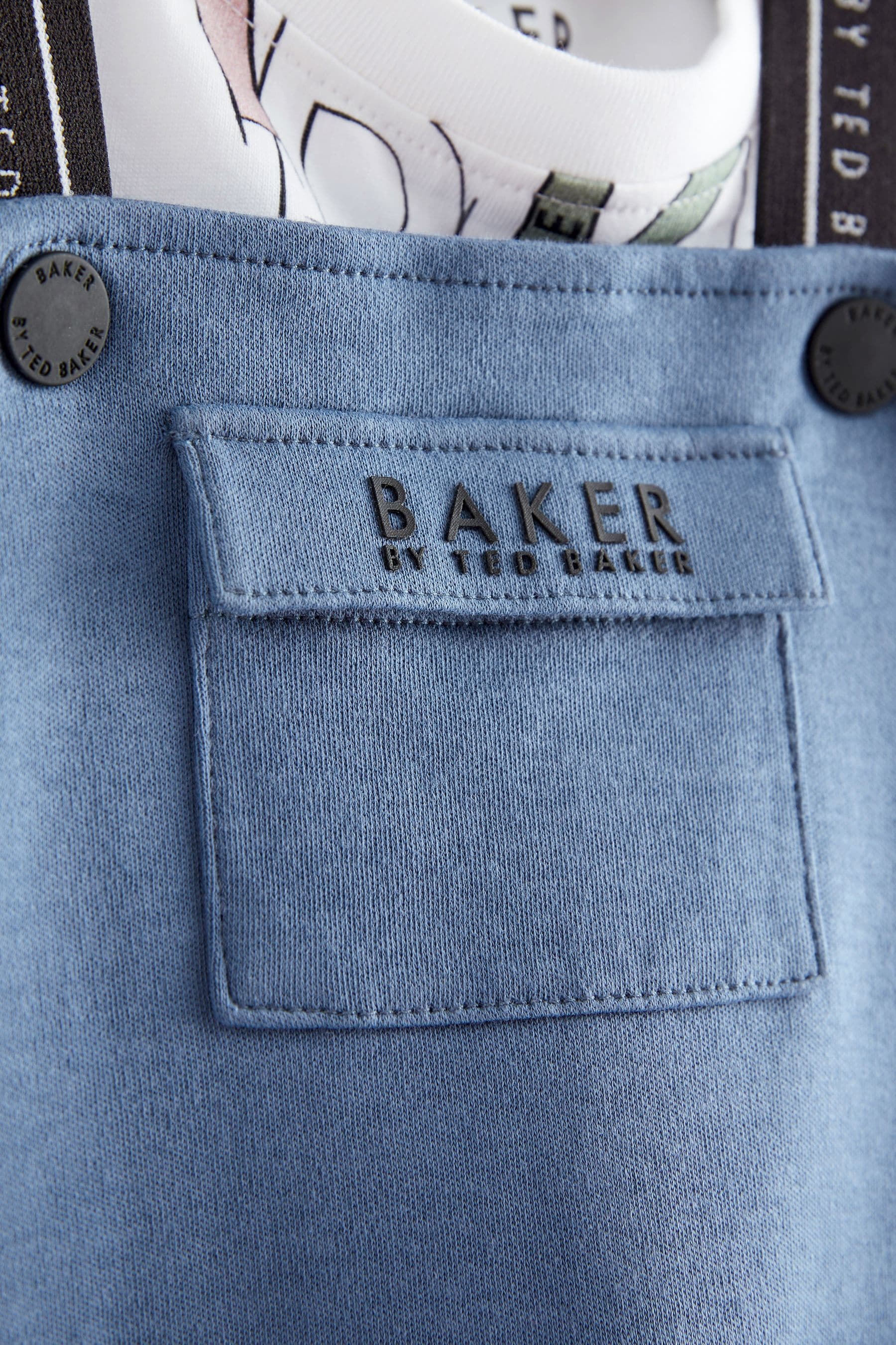 Blue Baker by Ted Baker T-Shirt and Dungaree Set