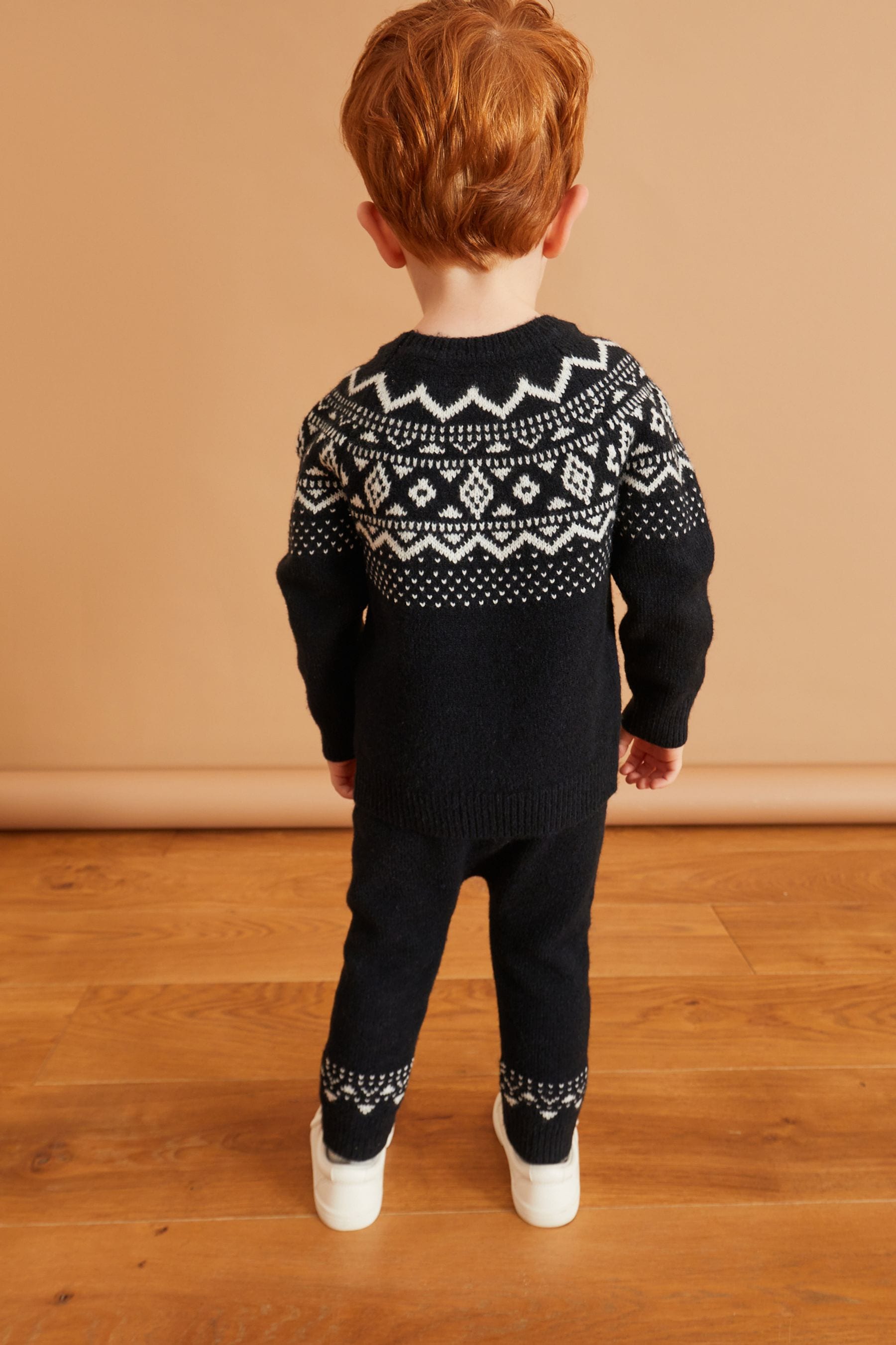 Blue Fairisle Knitted Set (3mths-7yrs)