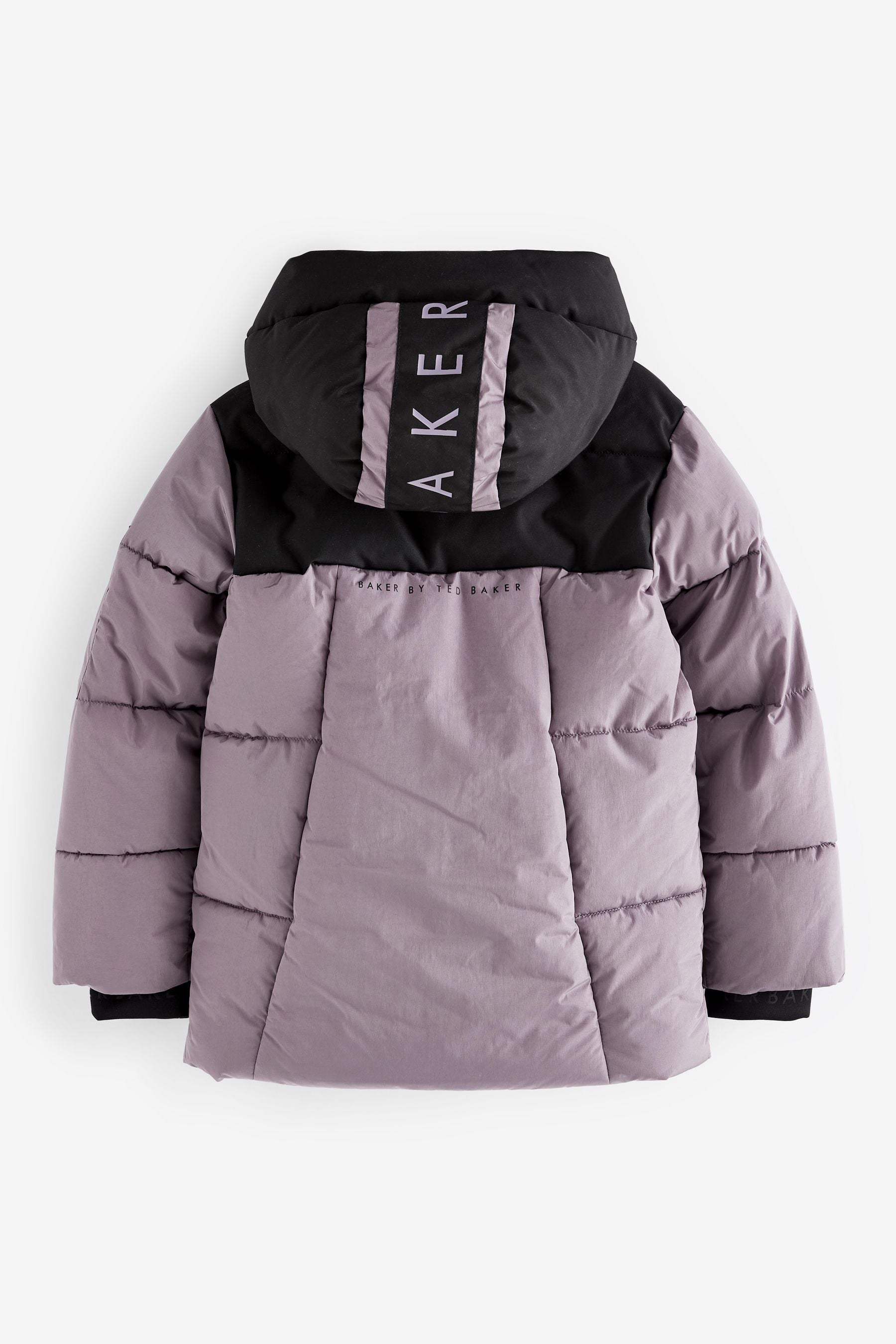 Purple Baker by Ted Baker Shower Resistant Colourblock Padded Coat