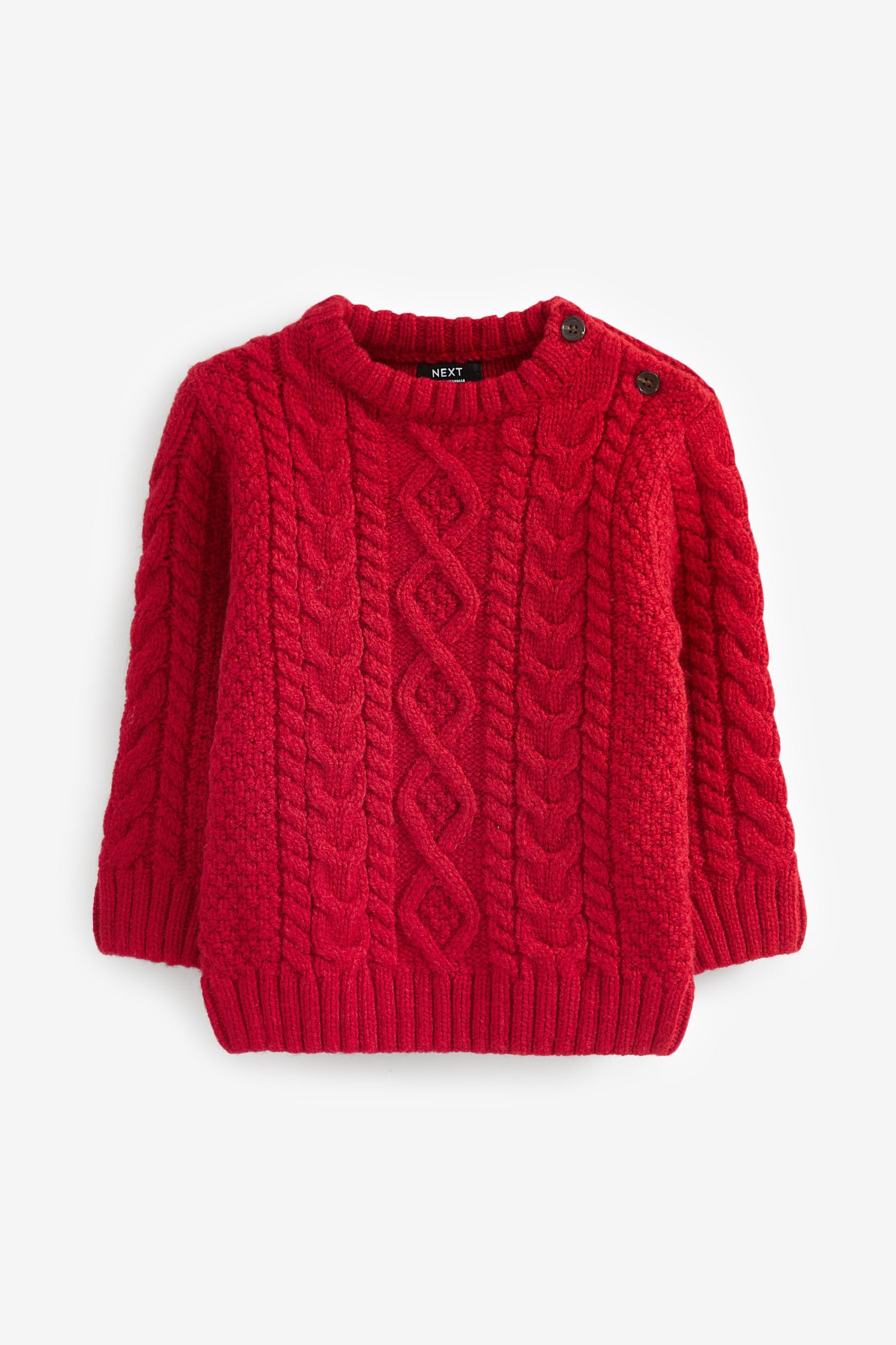 Red Cable Crew Jumper (3mths-7yrs)